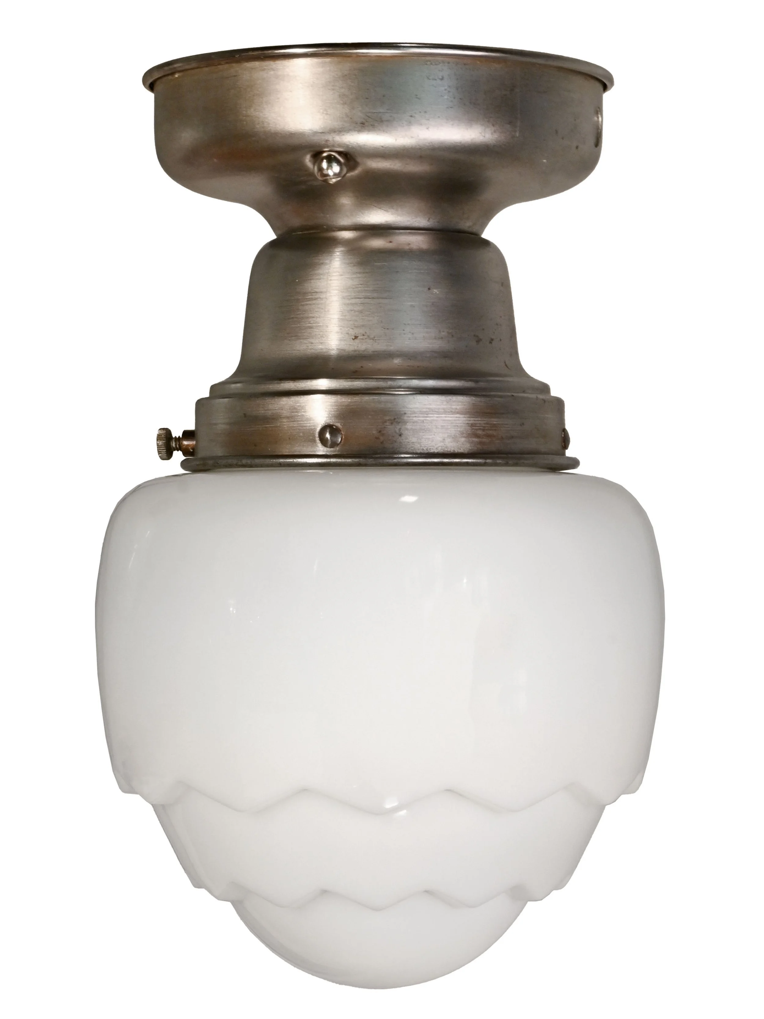 25503+small+6+inch+zig+zag+milk+glass+shade+on+steel+flushmount+1.jpg