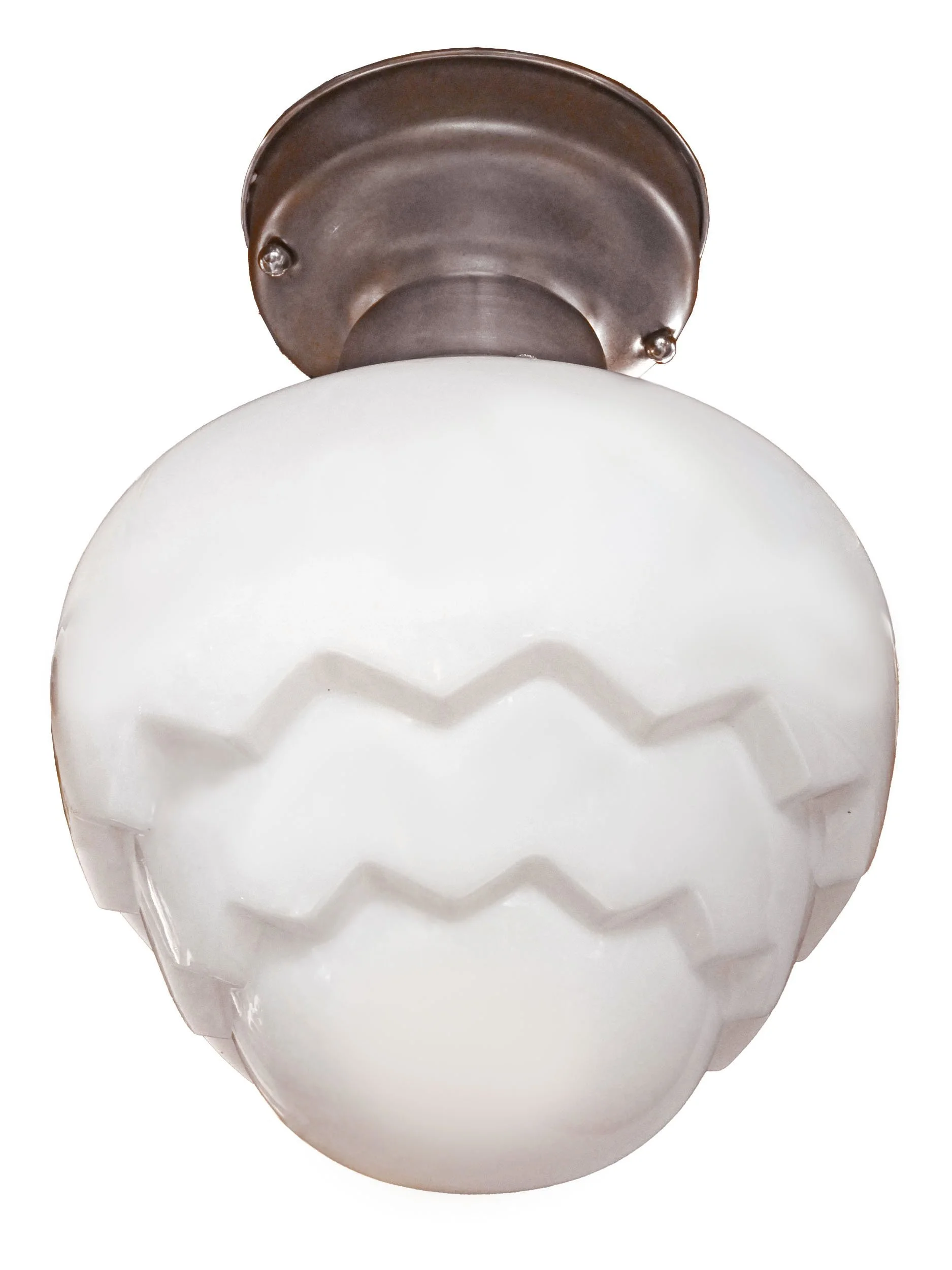 25504+medium+8+inch+zig+zag+milk+glass+shade+on+steel+fitter+2.jpg