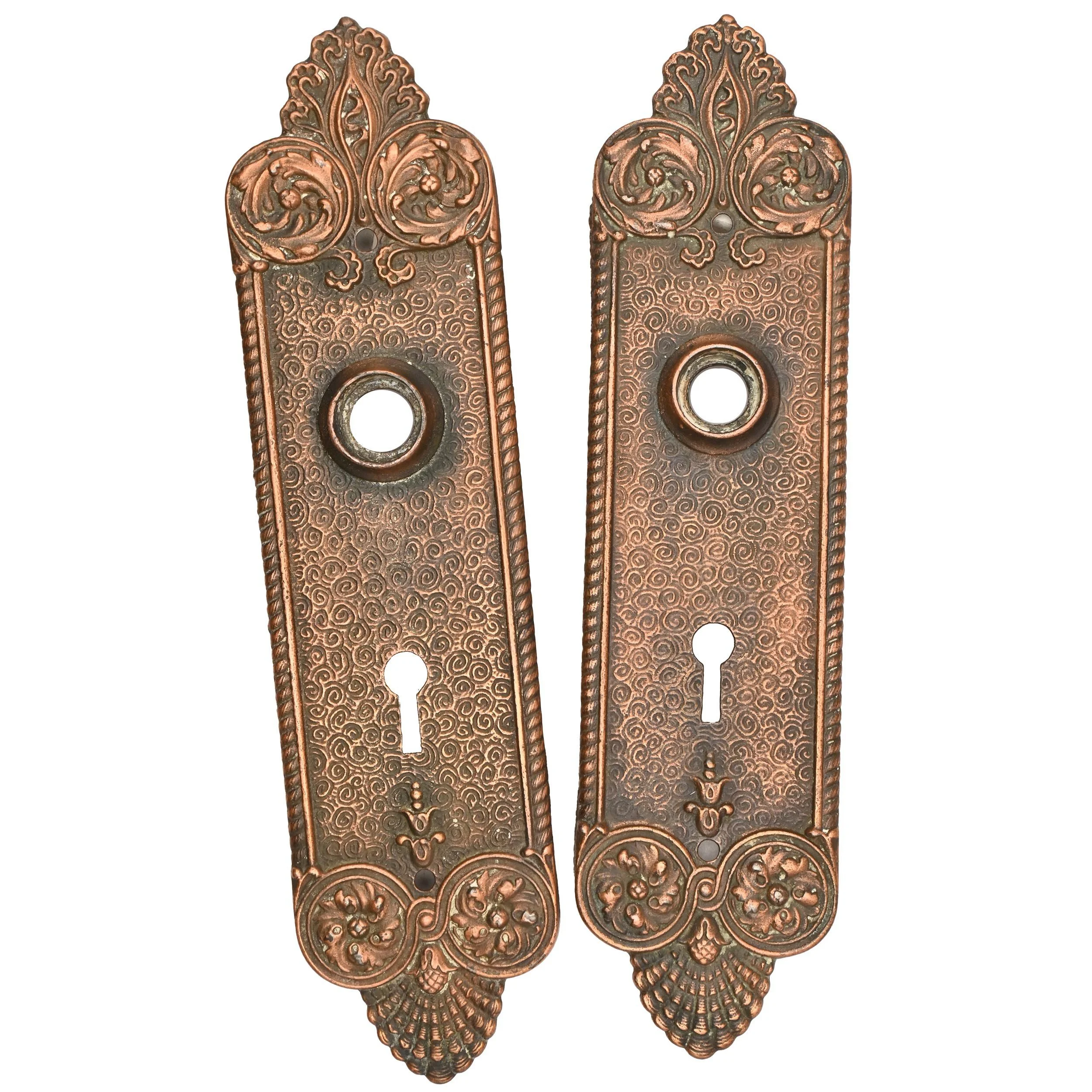 25536+BRANFORD+BRONZE+IVY+door+plate+pairs+1.jpg