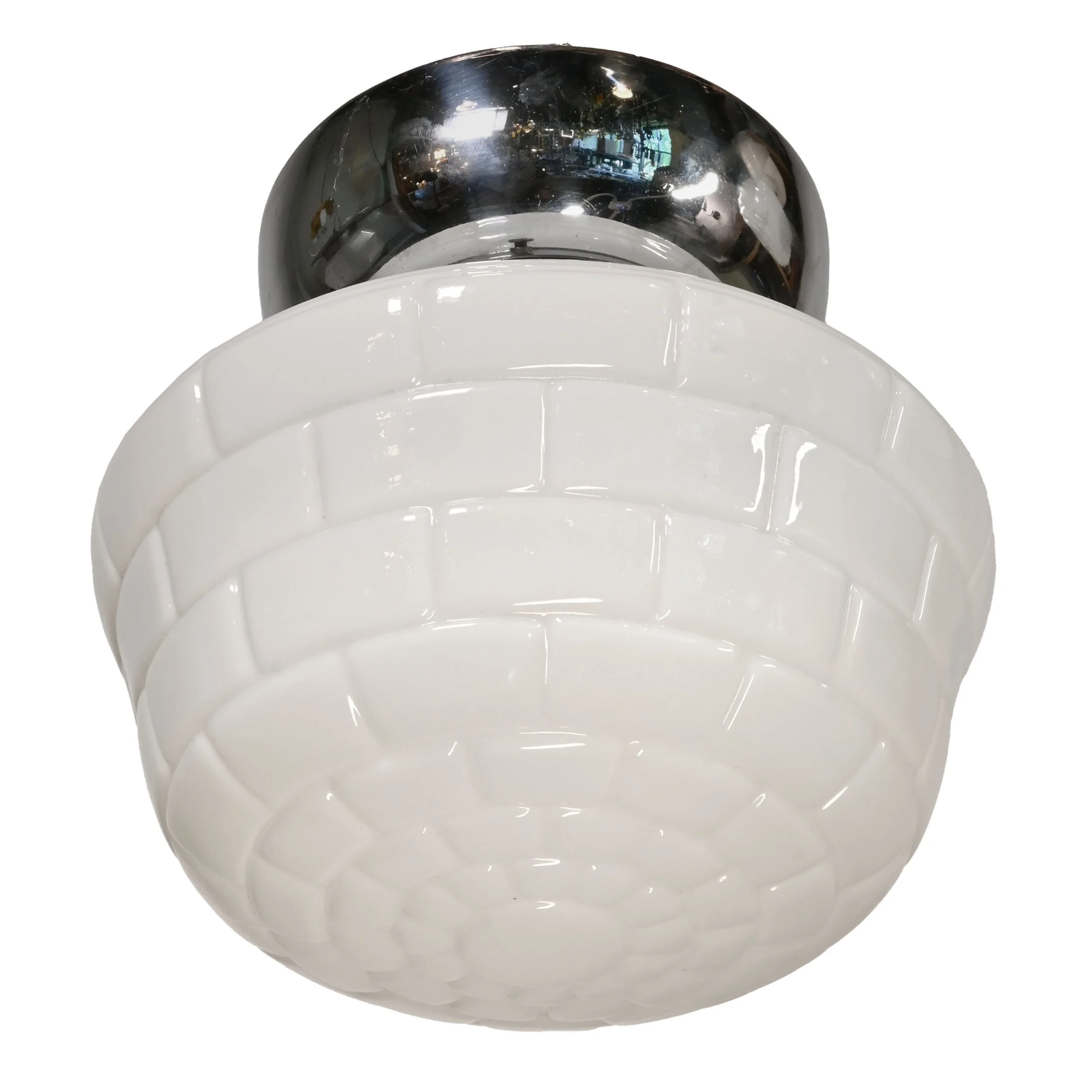 25551+igloo+milk+glass+shade+on+chrome+flushmount+2.jpg