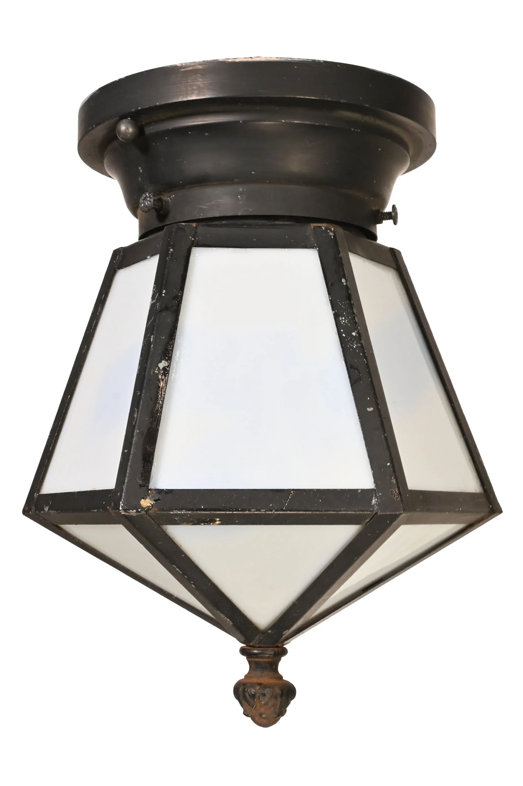 25526+black+painted+exterior+lantern+flush+with+white+slag+glass+1.jpg