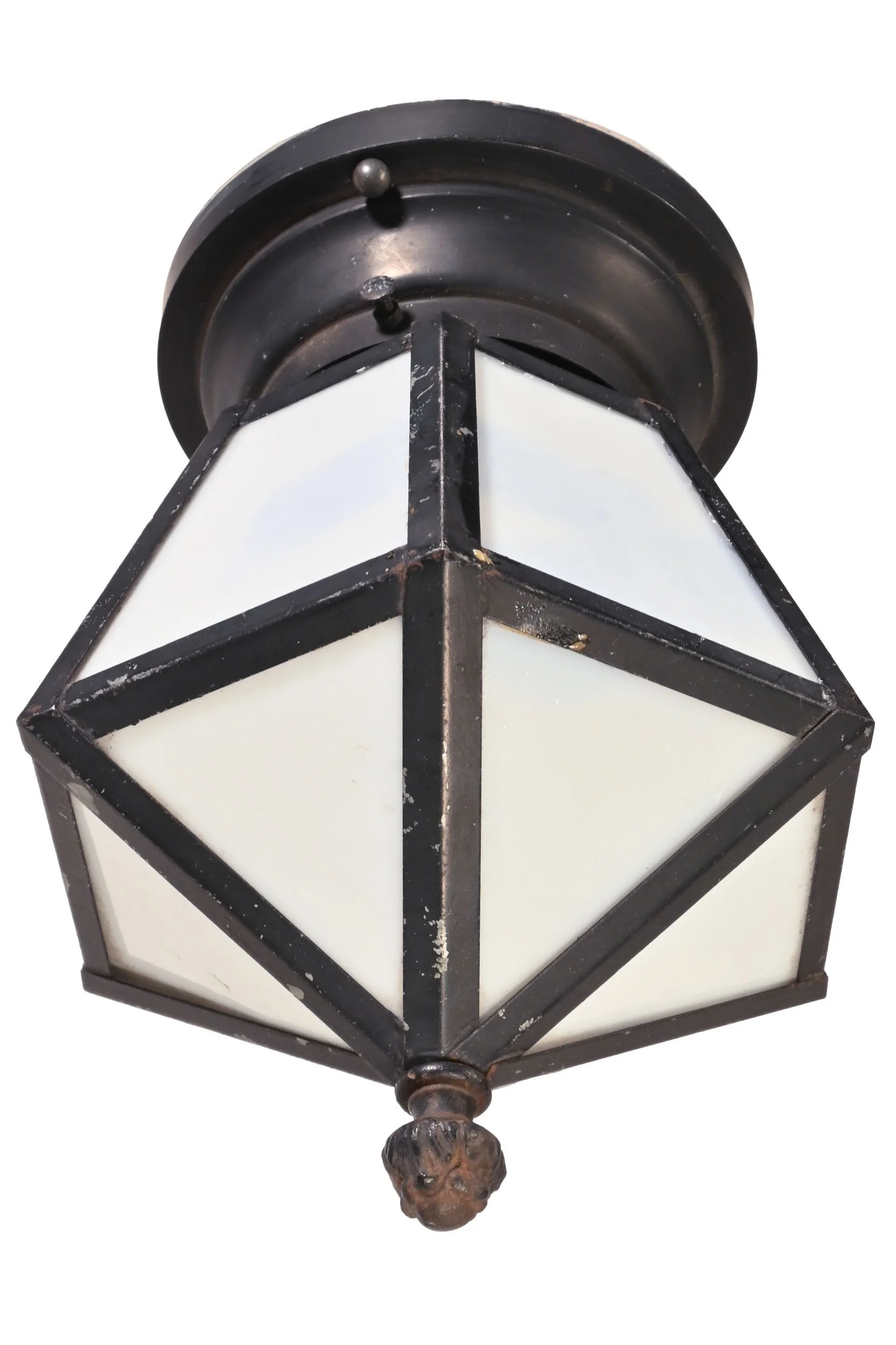 25526+black+painted+exterior+lantern+flush+with+white+slag+glass+2.jpg
