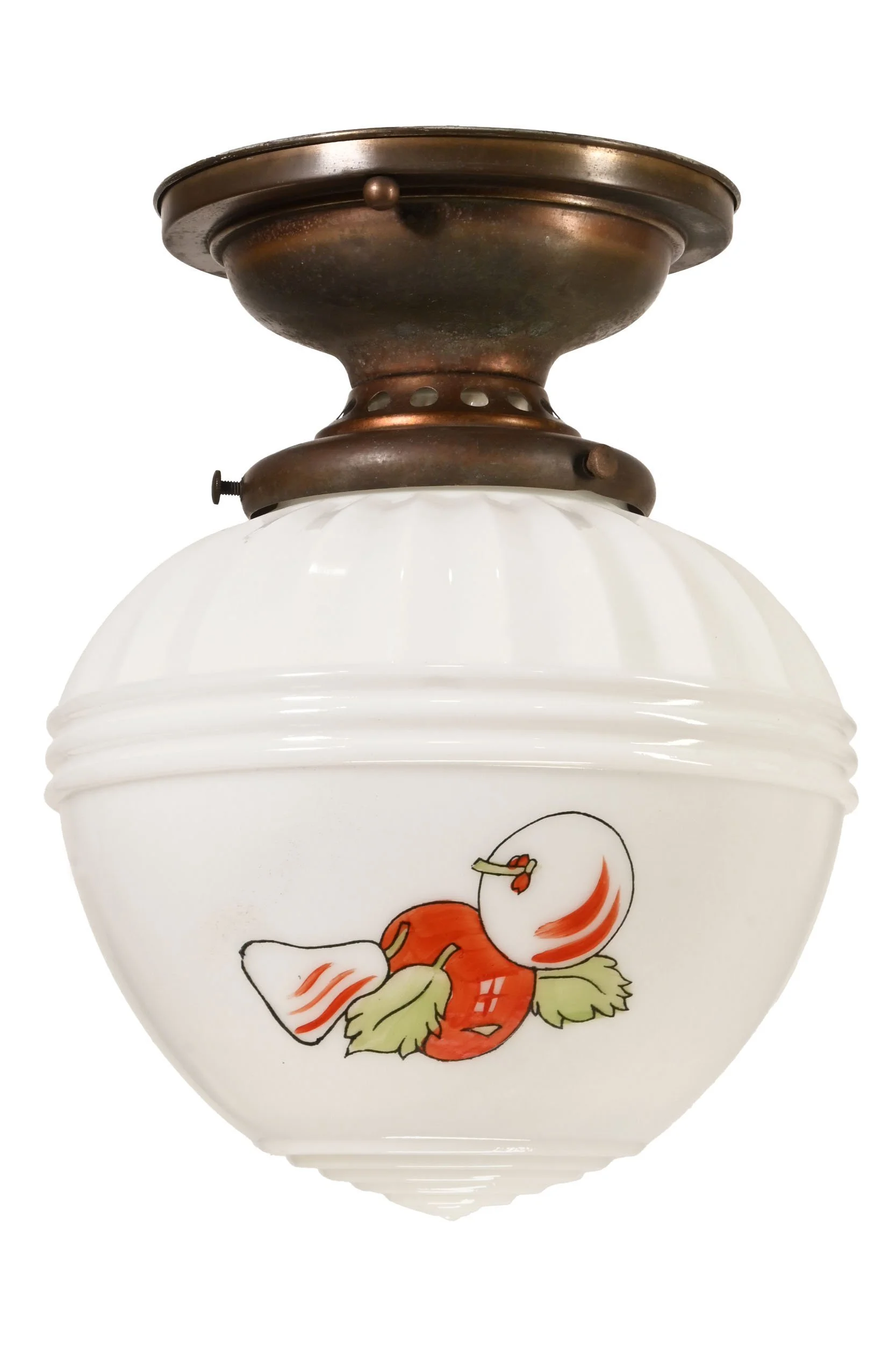25554+hand+painted+fruit+milk+glass+globe+on+brass+flushmount+1.jpg