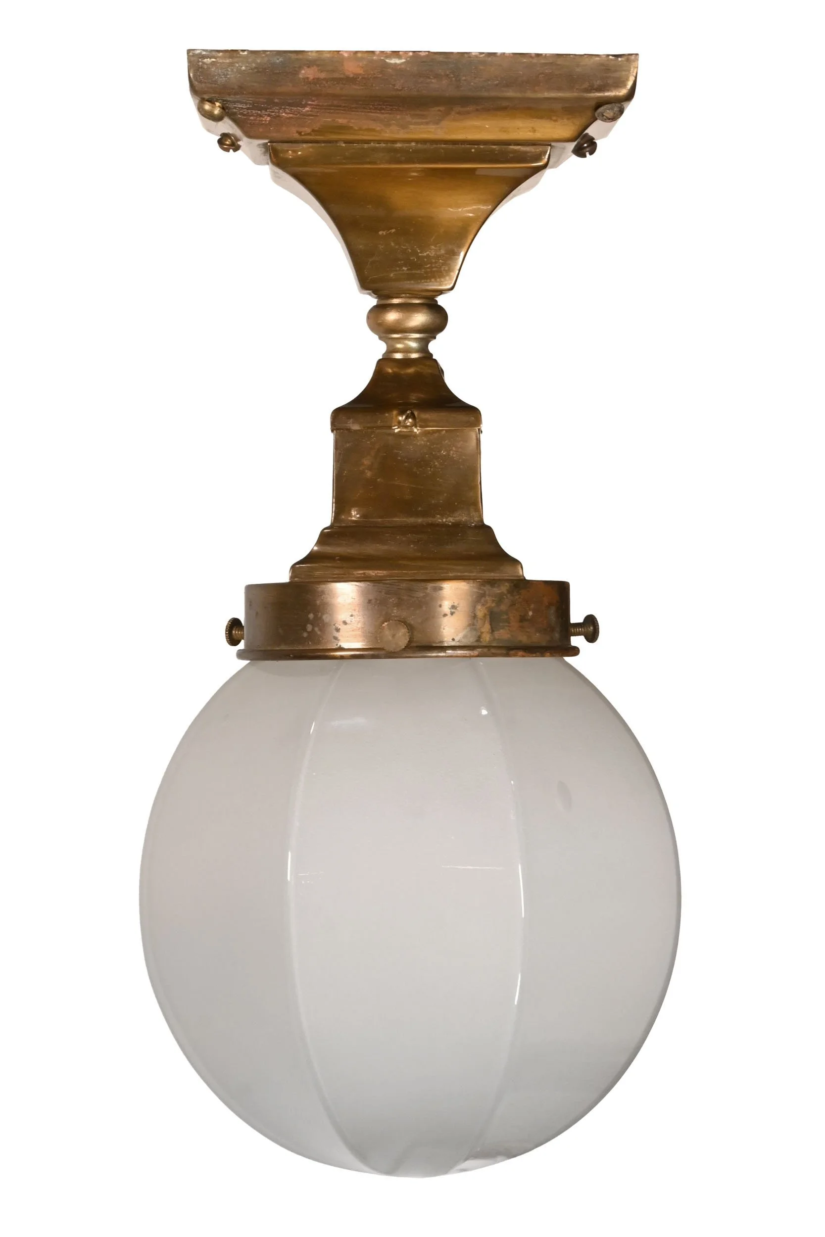 26200+moran+%26+hastings+brass+mission+flushmount+with+frosted+globe+1.jpg