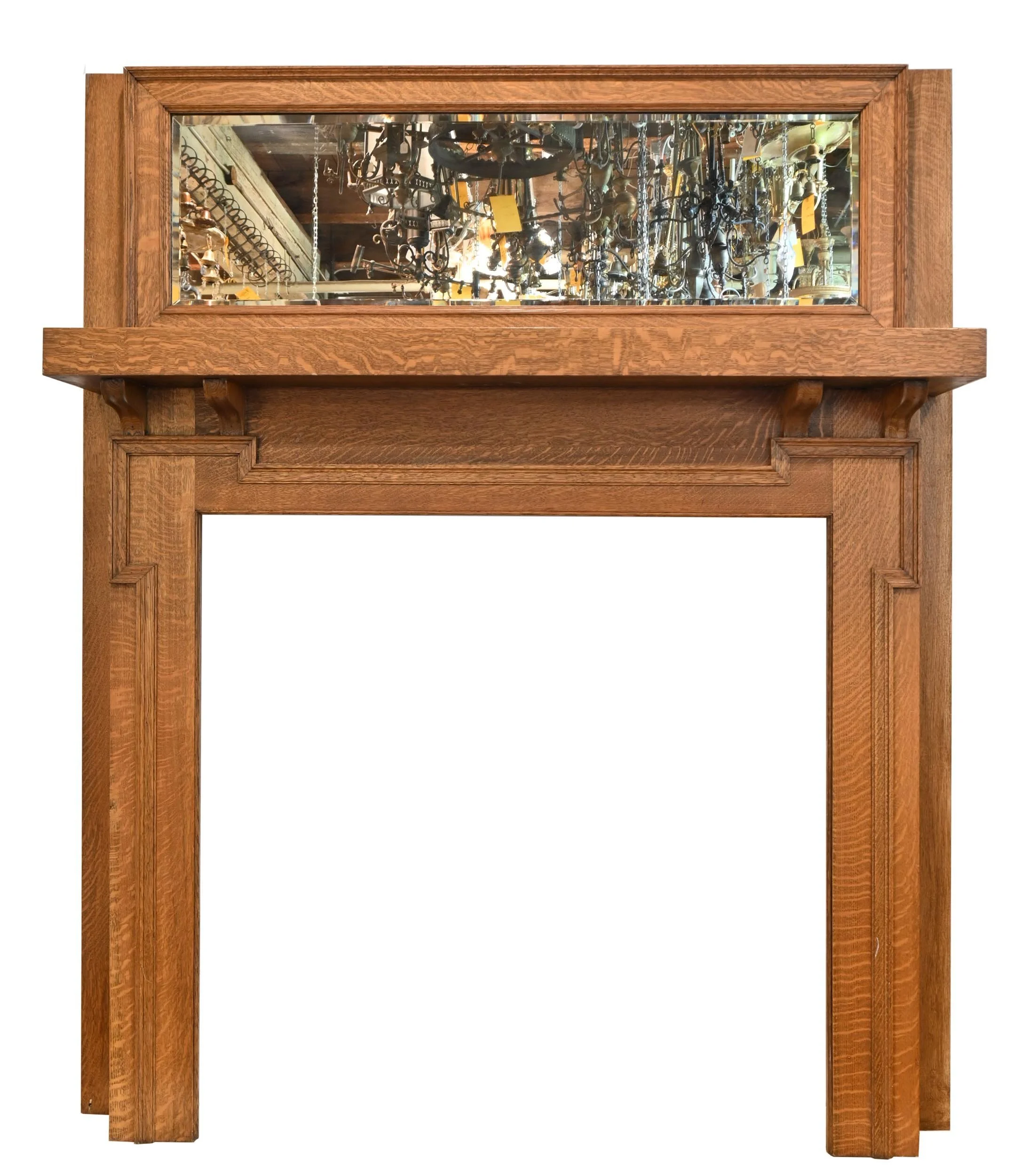 25601+golden+quartersawn+oak+mantle+with+shelf+%26+beveled+mirrio+1.jpg
