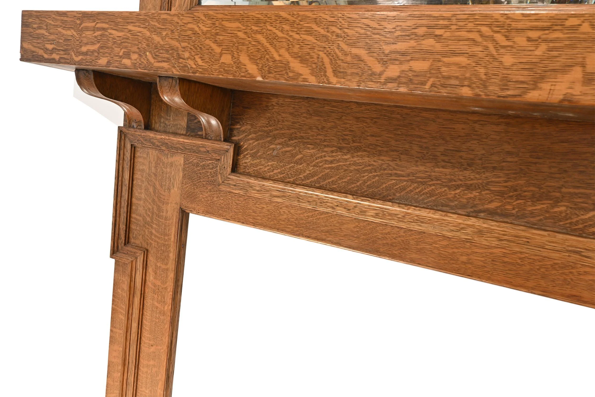 25601+golden+quartersawn+oak+mantle+with+shelf+%26+beveled+mirrio+4.jpg