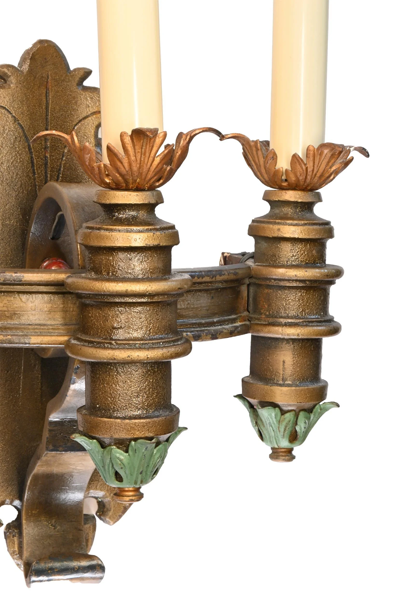 lordes+hall+green+%26+gold+leaf+3+candle+sconces+5.jpg
