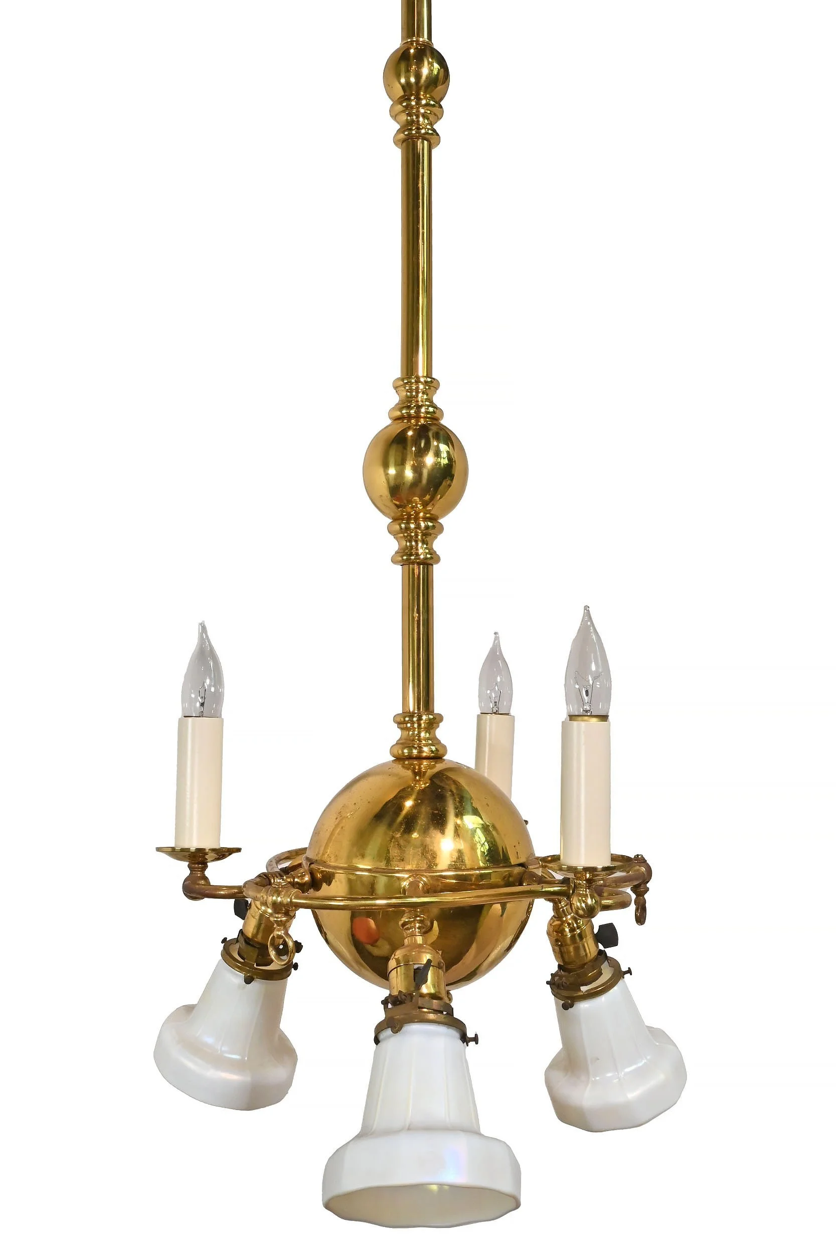 25696+brass+art+nouveau+gas+electric+three+shade+three+candle+chandelier+2.jpg