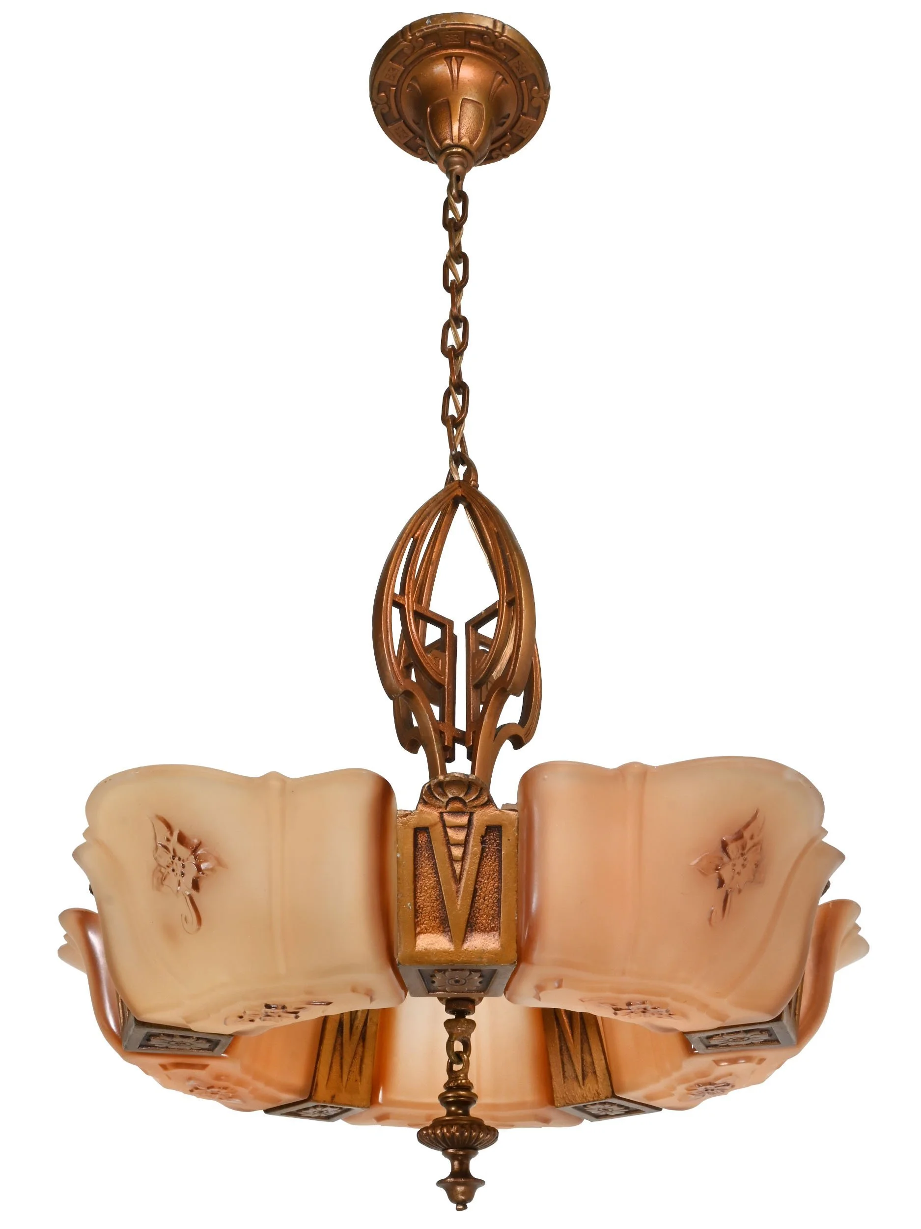 25733+cast+iron+tudor+floral+five+slip+shade+chandelier+2.jpg