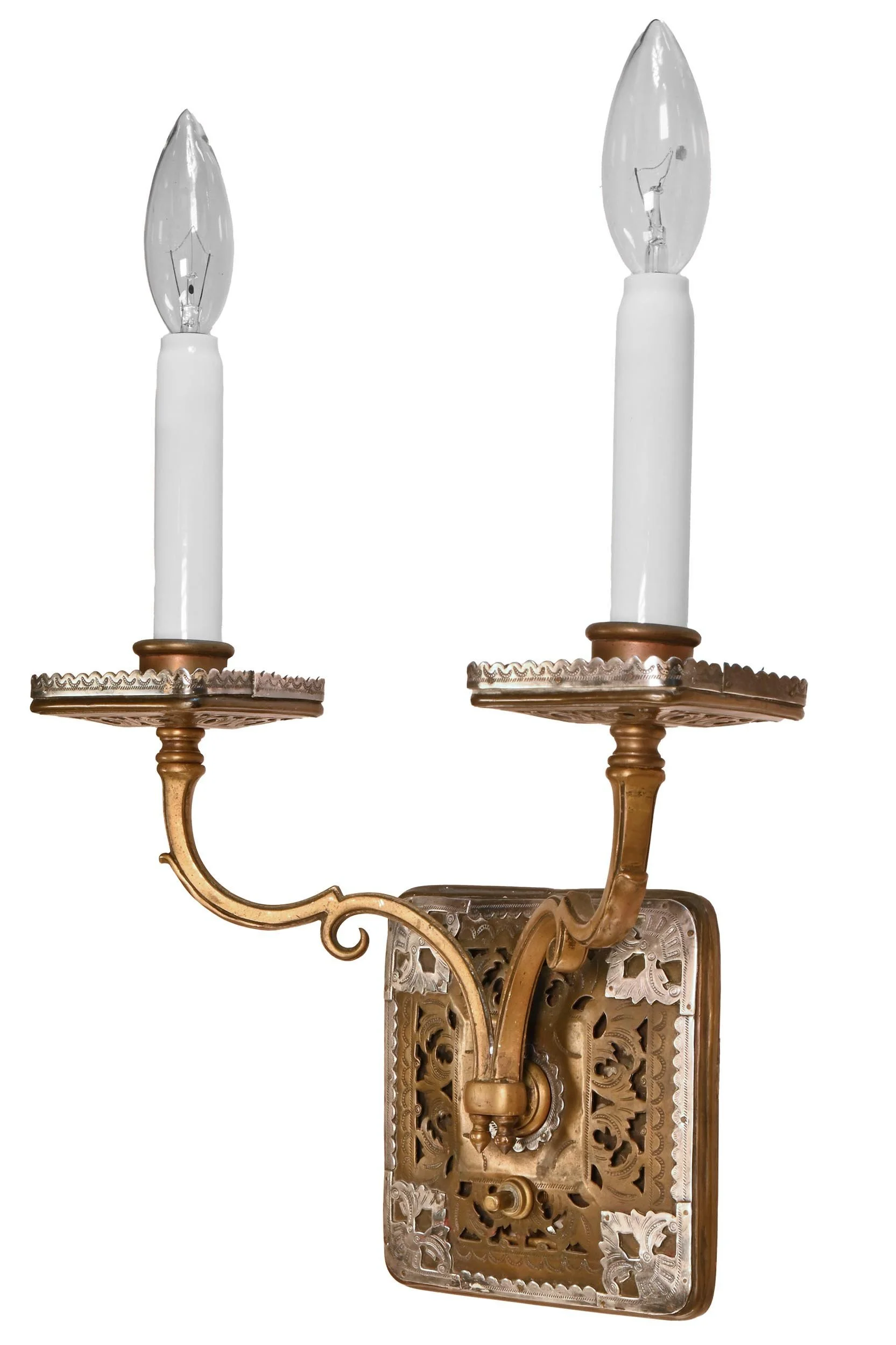 25631+caldwell+bronze+silver+trimed+2+candle+sconce+pair+1.jpg