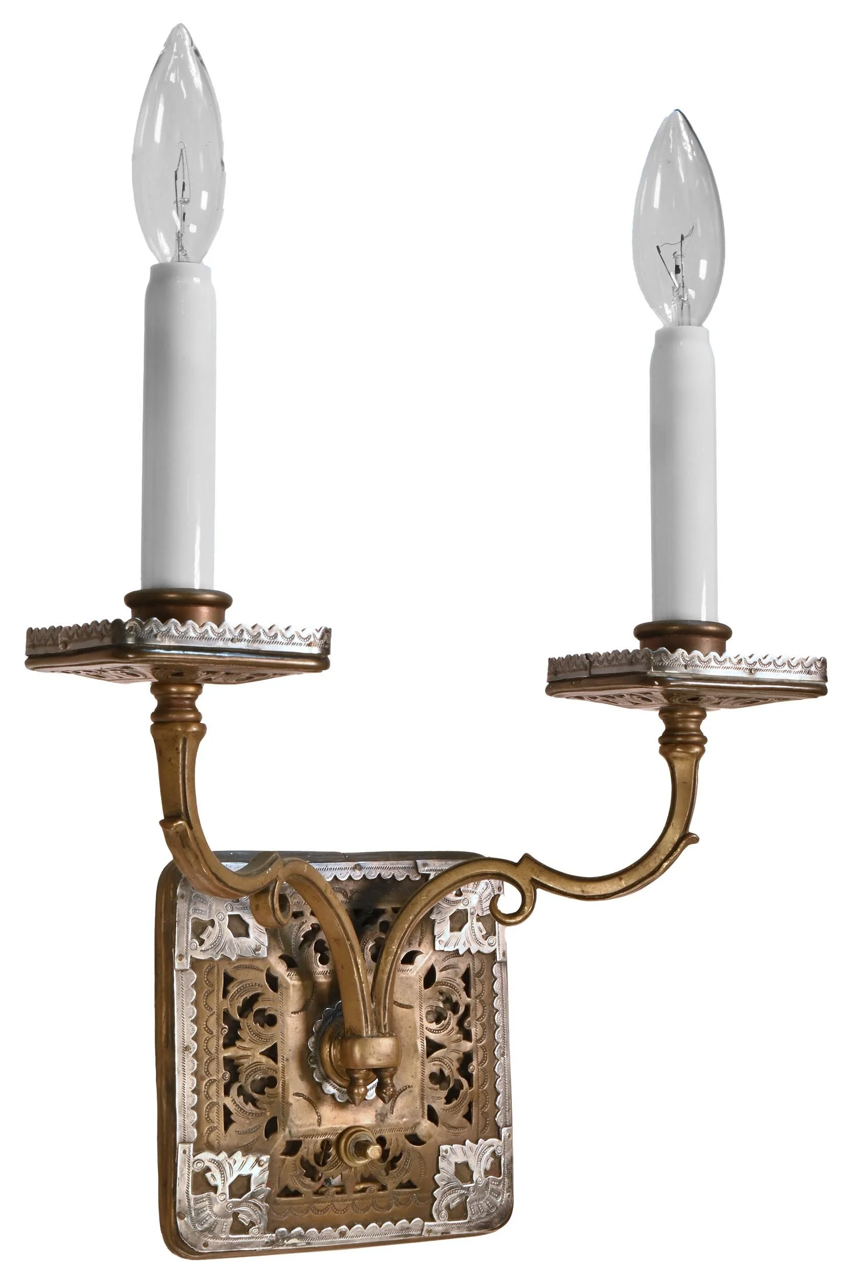 25631+caldwell+bronze+silver+trimed+2+candle+sconce+pair+3.jpg