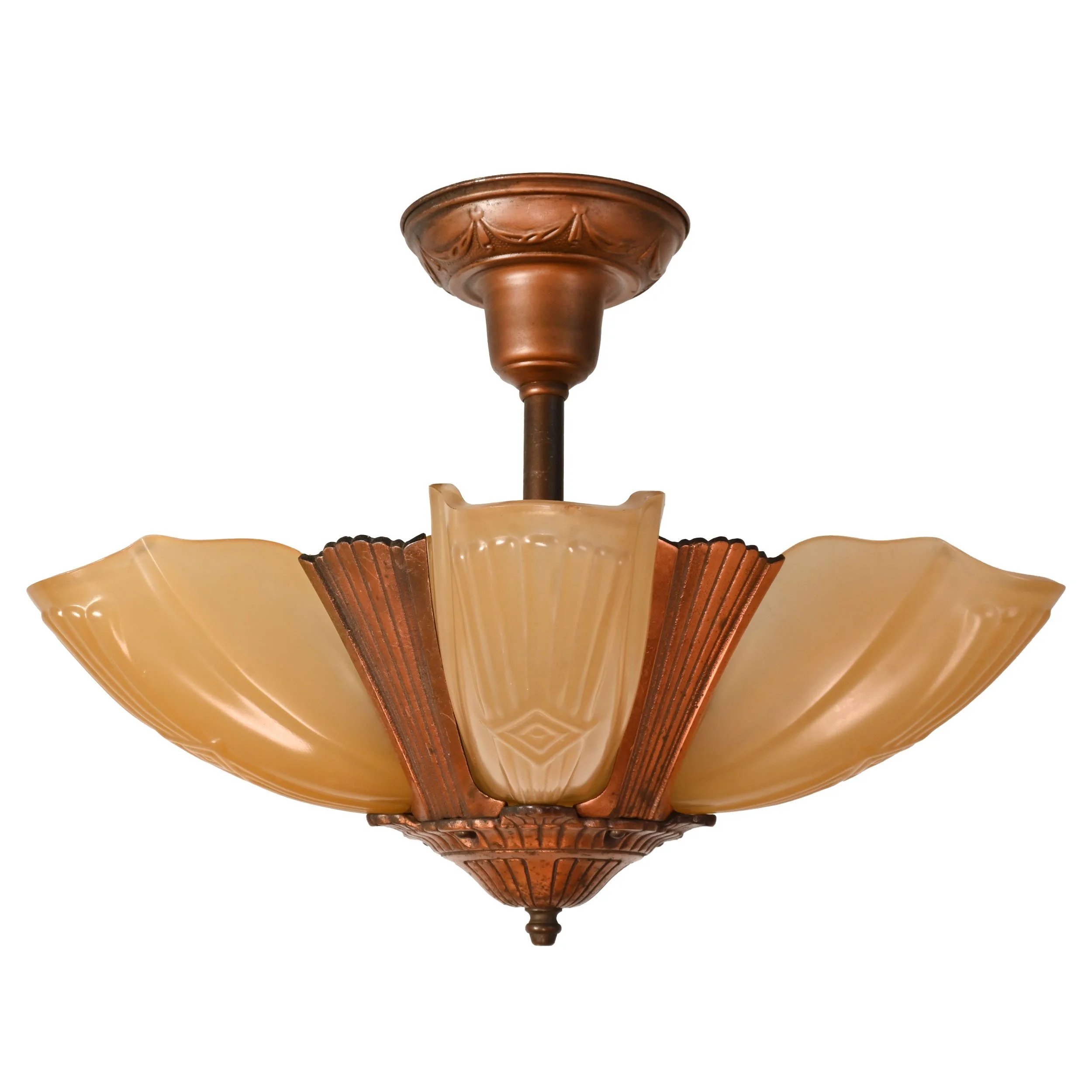 26207+copper+finish+iron+five+slip+shade+deco+flush+chandelier+2.jpg