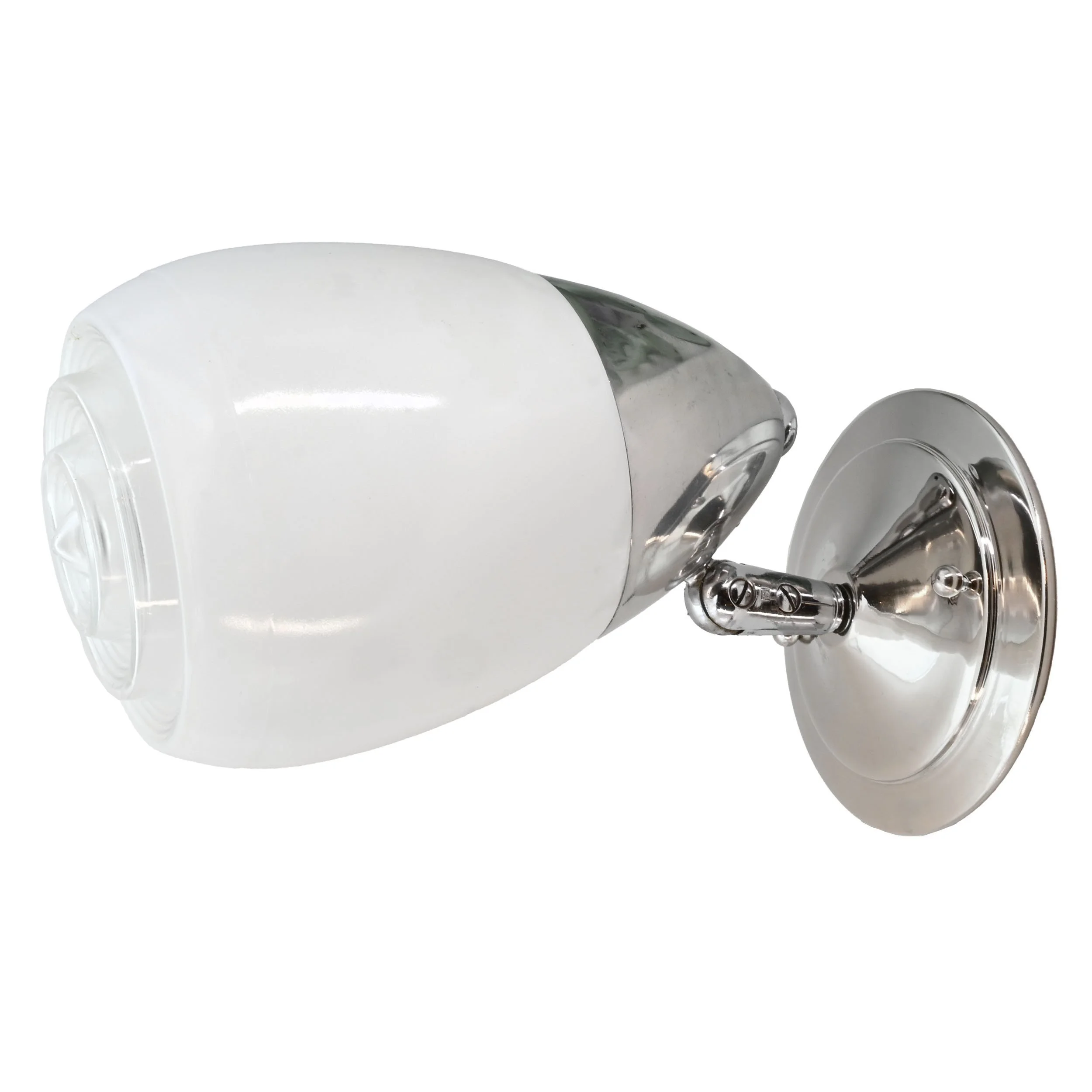 25697+adjustable+MCM+nickel+sconce+pair+with+white+and+clear+threaded+lens+shades+4.jpg