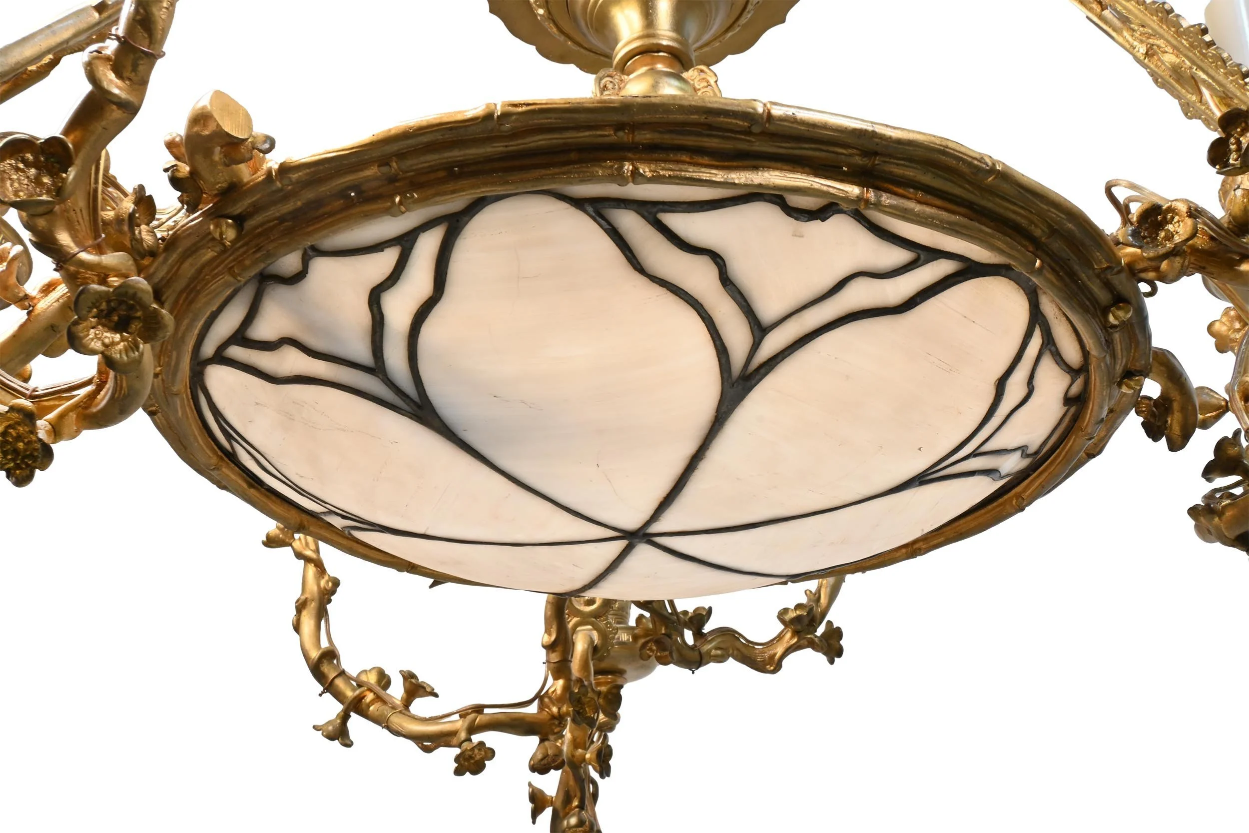 26089+brass+10+light+cluster+chandelier+with+lead+bowl+4.jpg