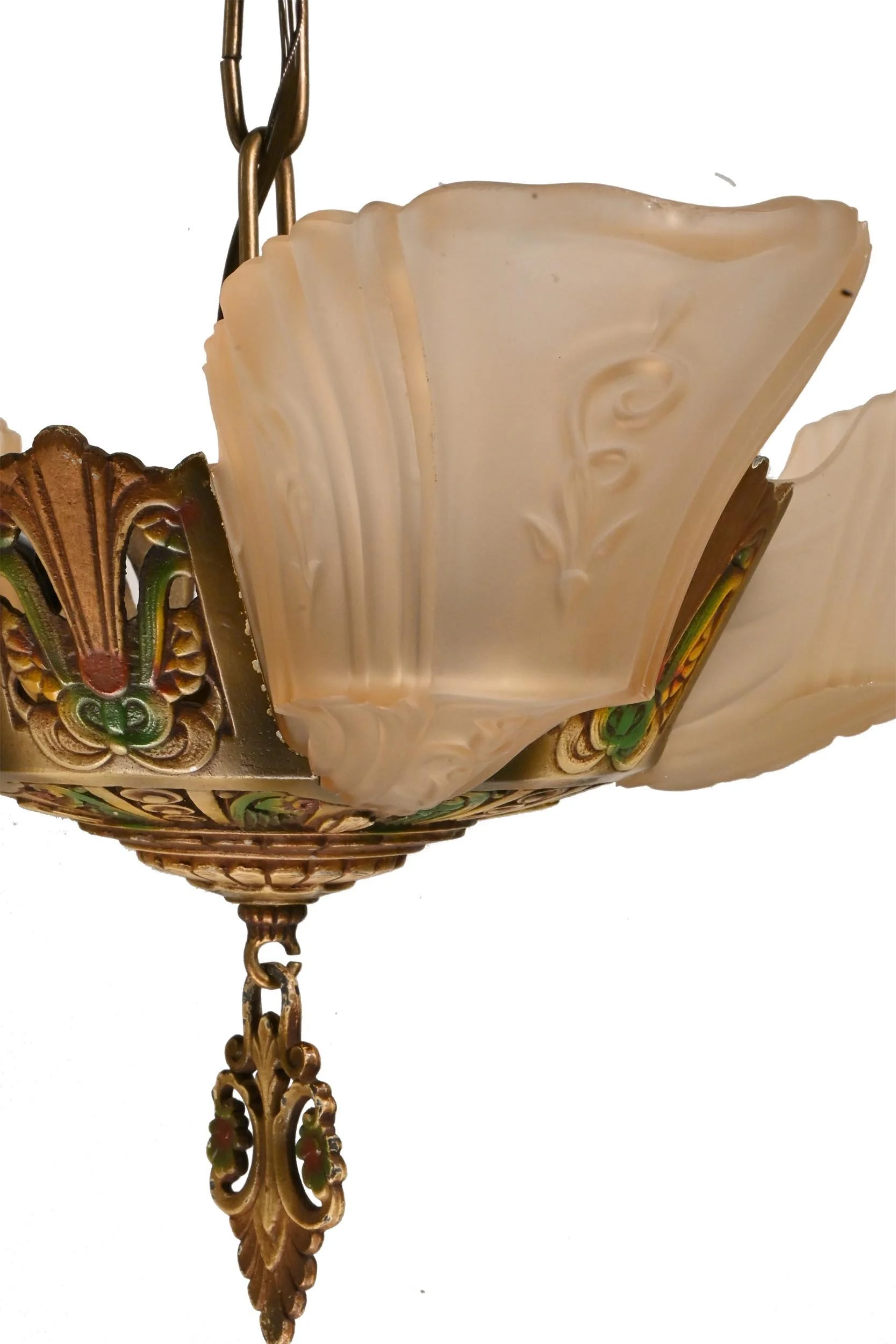 26212+slip+shade+polychrome+amber+glass+chandelier+4.jpg