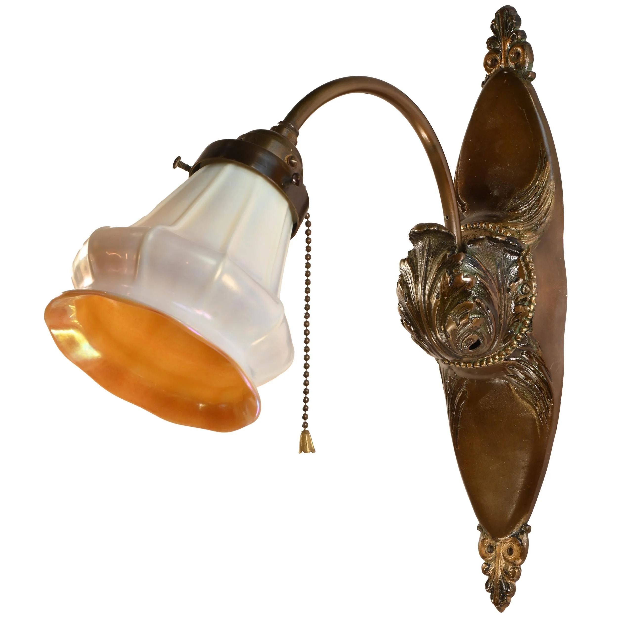 25886+bronze+acanthus+leaf+sconce+with+stueben+shade+3.jpg