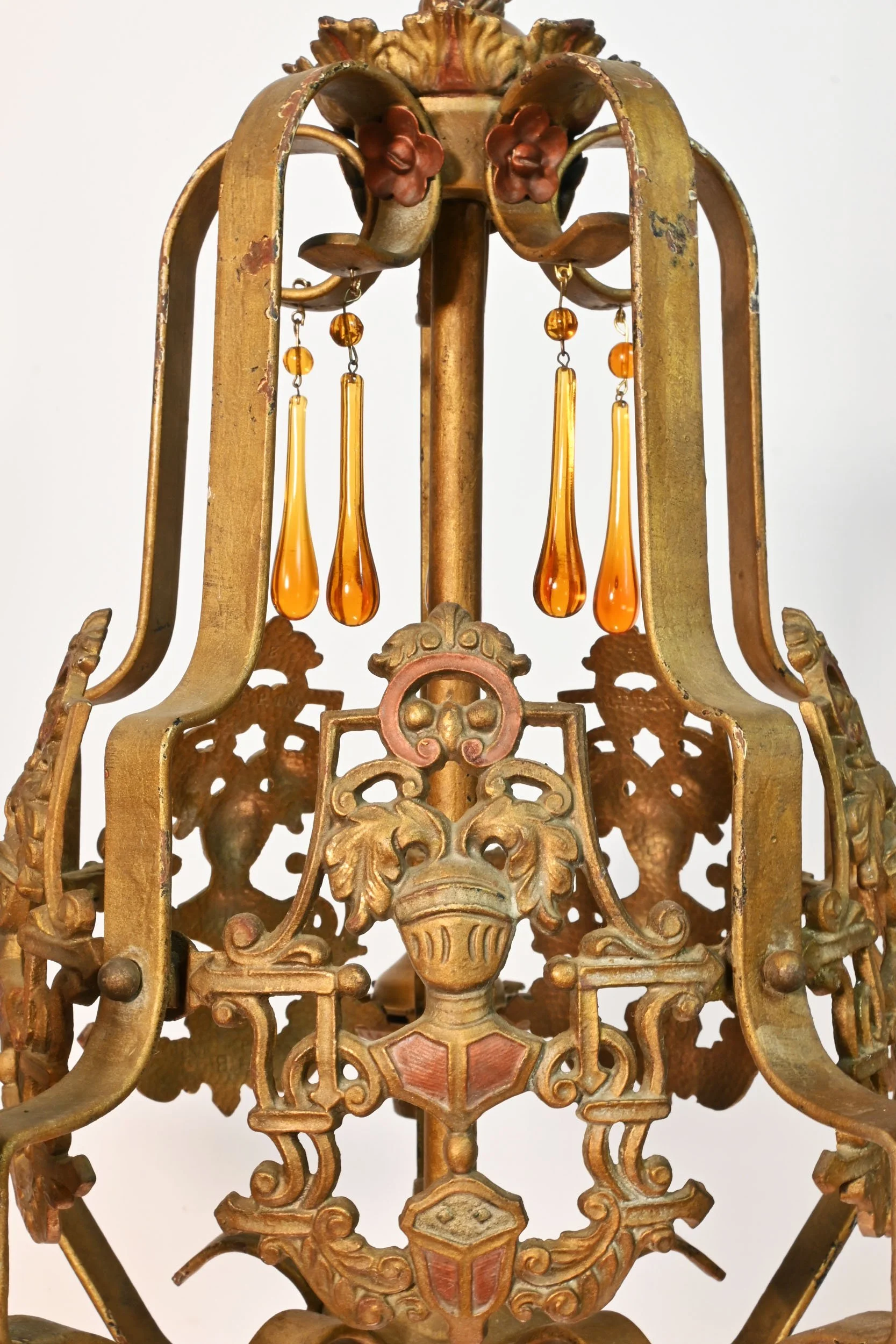 62322+tudor+five+light+polychrome+bare+bulb+chandelier+with+amber+drops+3.jpg