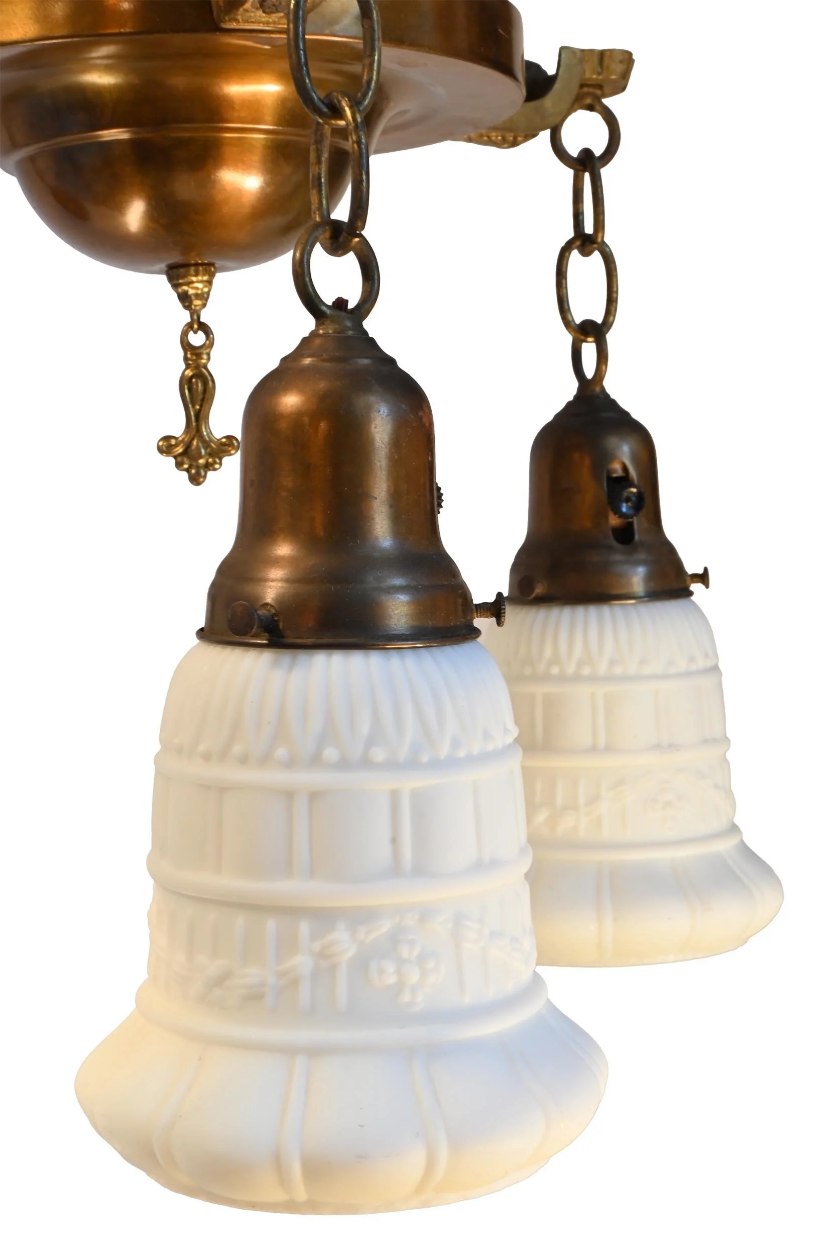 27388 brass 3 milglass shade chandelier 3.jpg