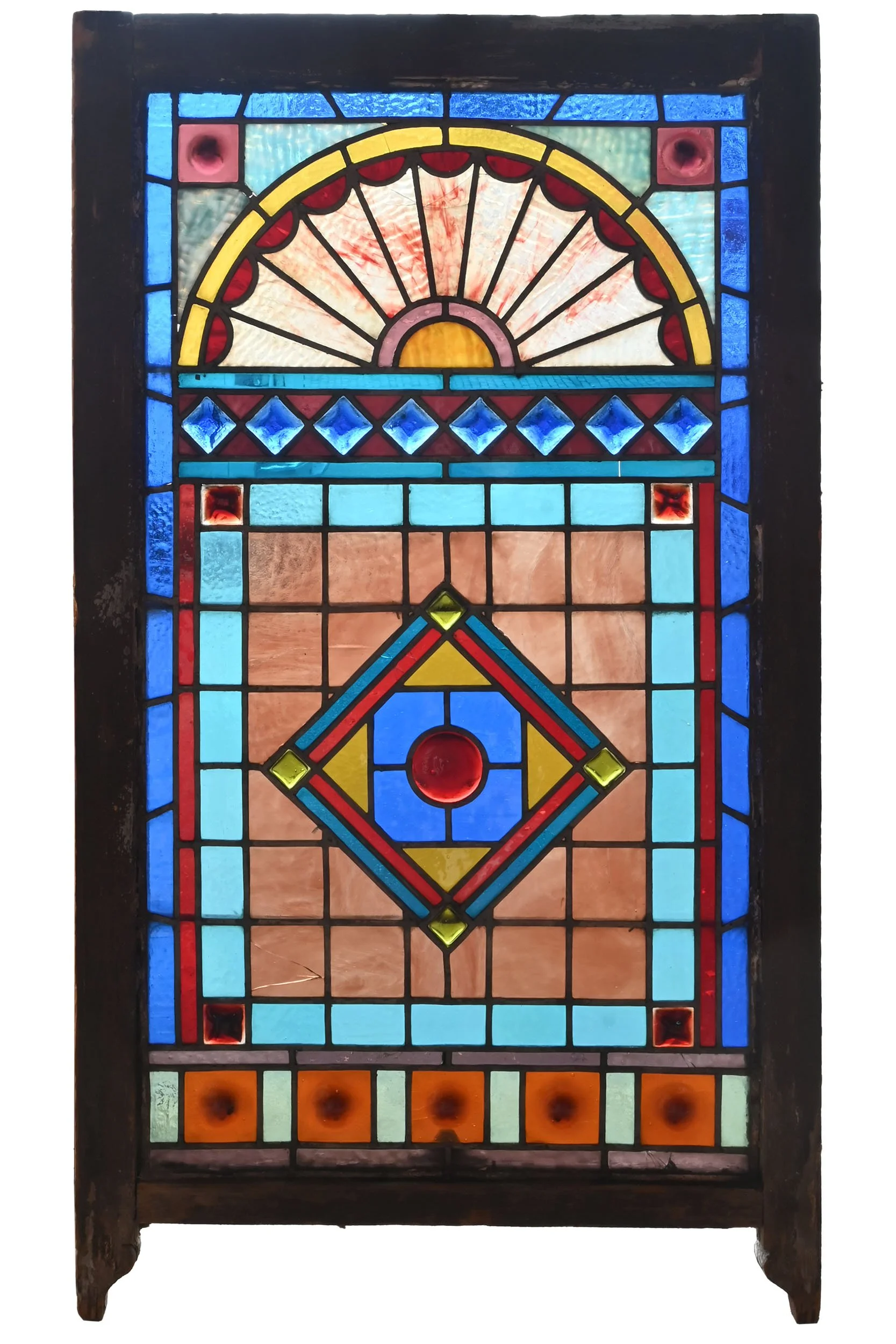 27798A colorful egyptian style stained glass window 4.jpg