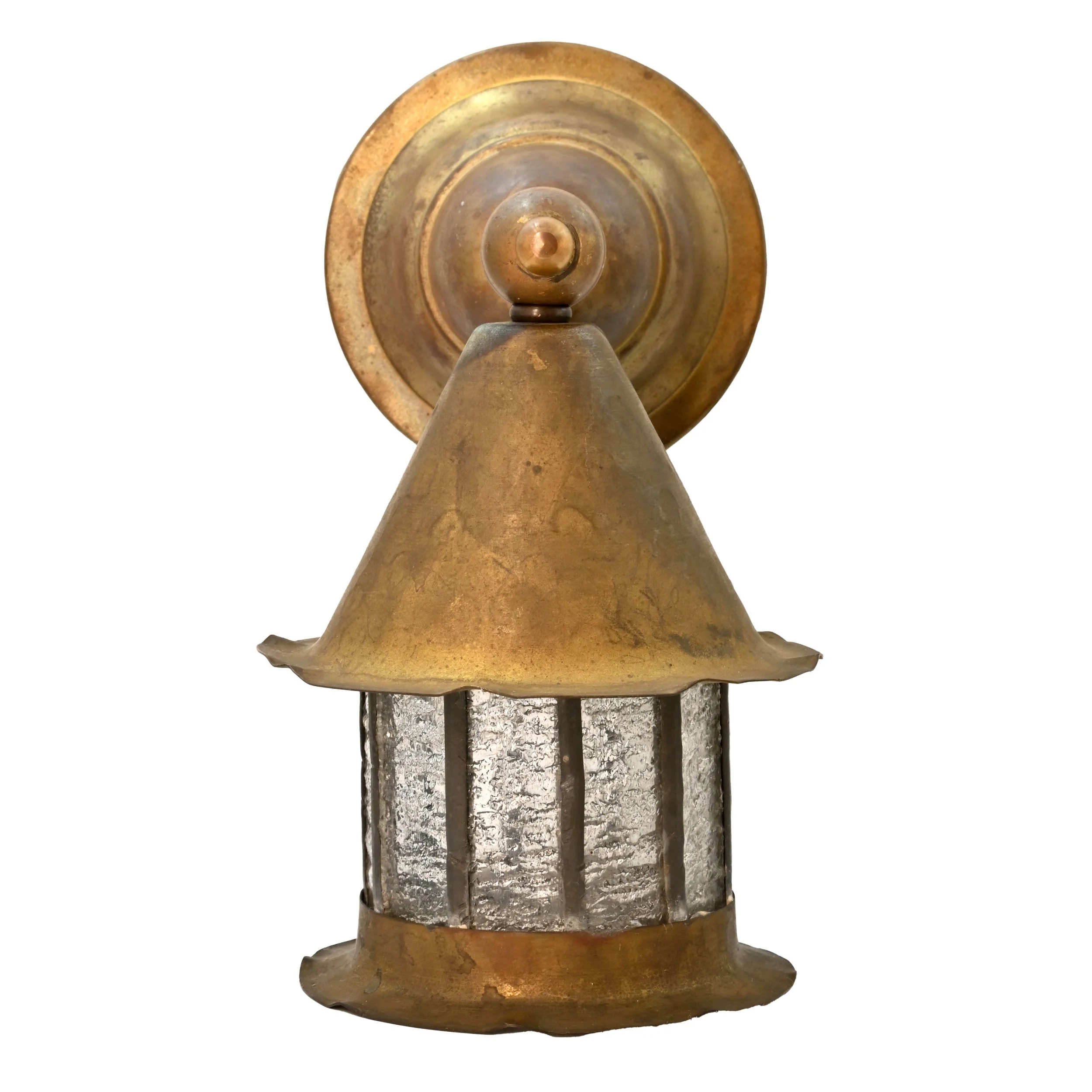 63031 brass tudor leaded glass sconce pair 3.jpg