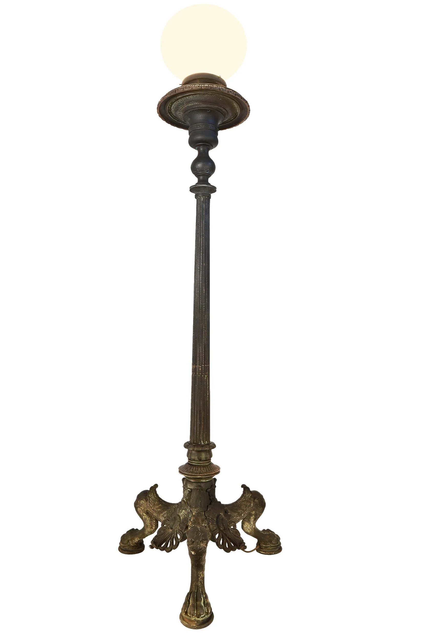 27309 bronze torchiere with globe 5.jpg