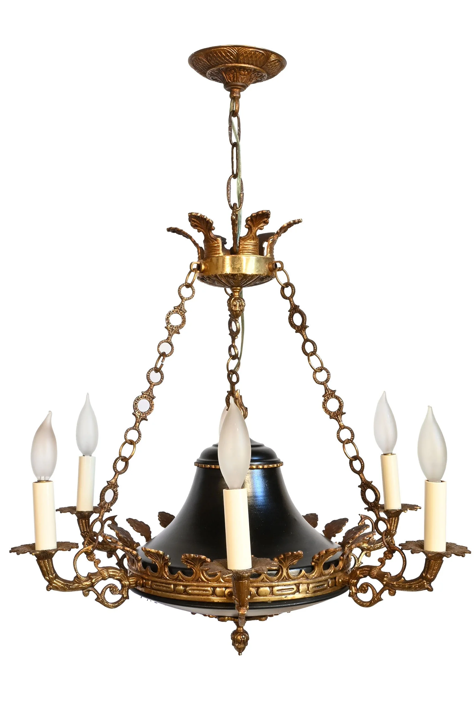 27460 empire cast brass six candle chandelier with black body 1.jpg