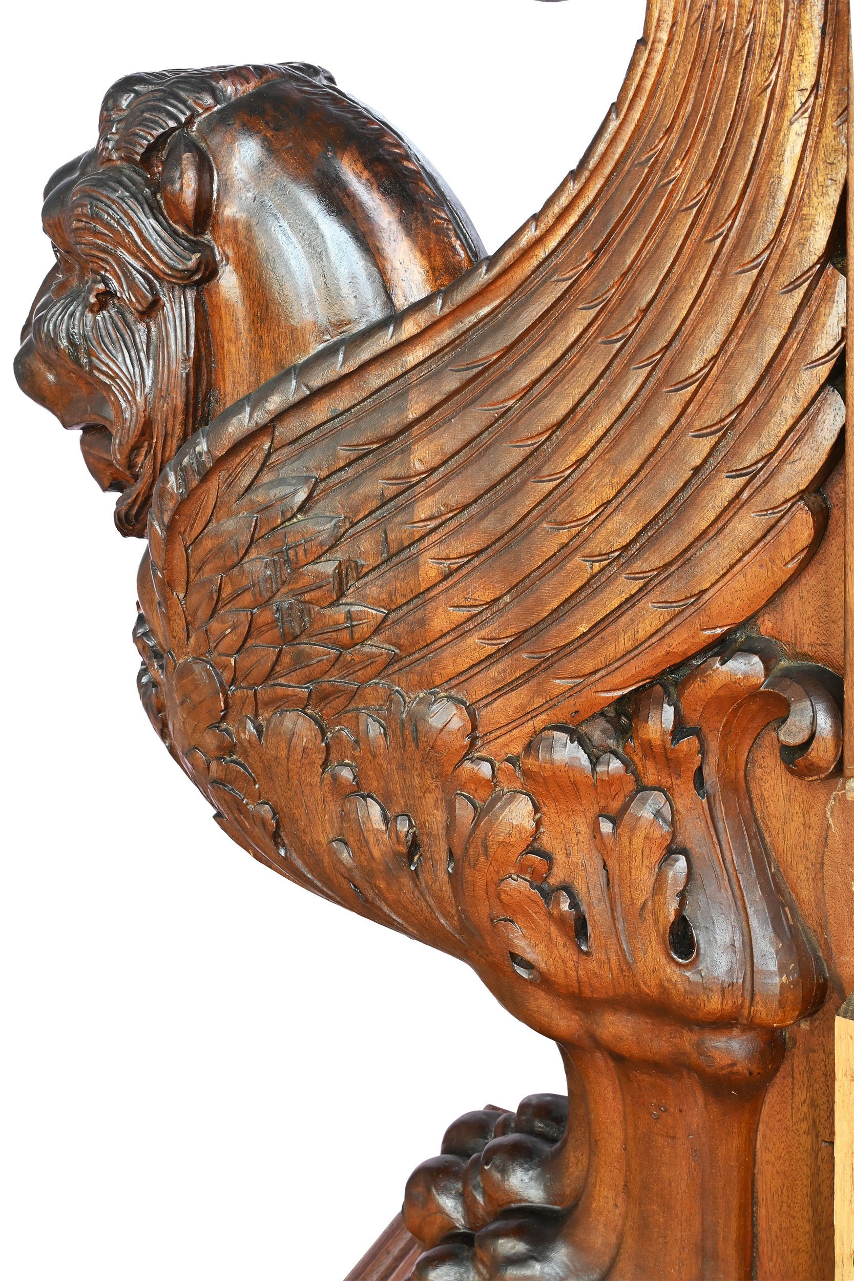 27626 pair of carved mahogany built in winged lions 6.jpg