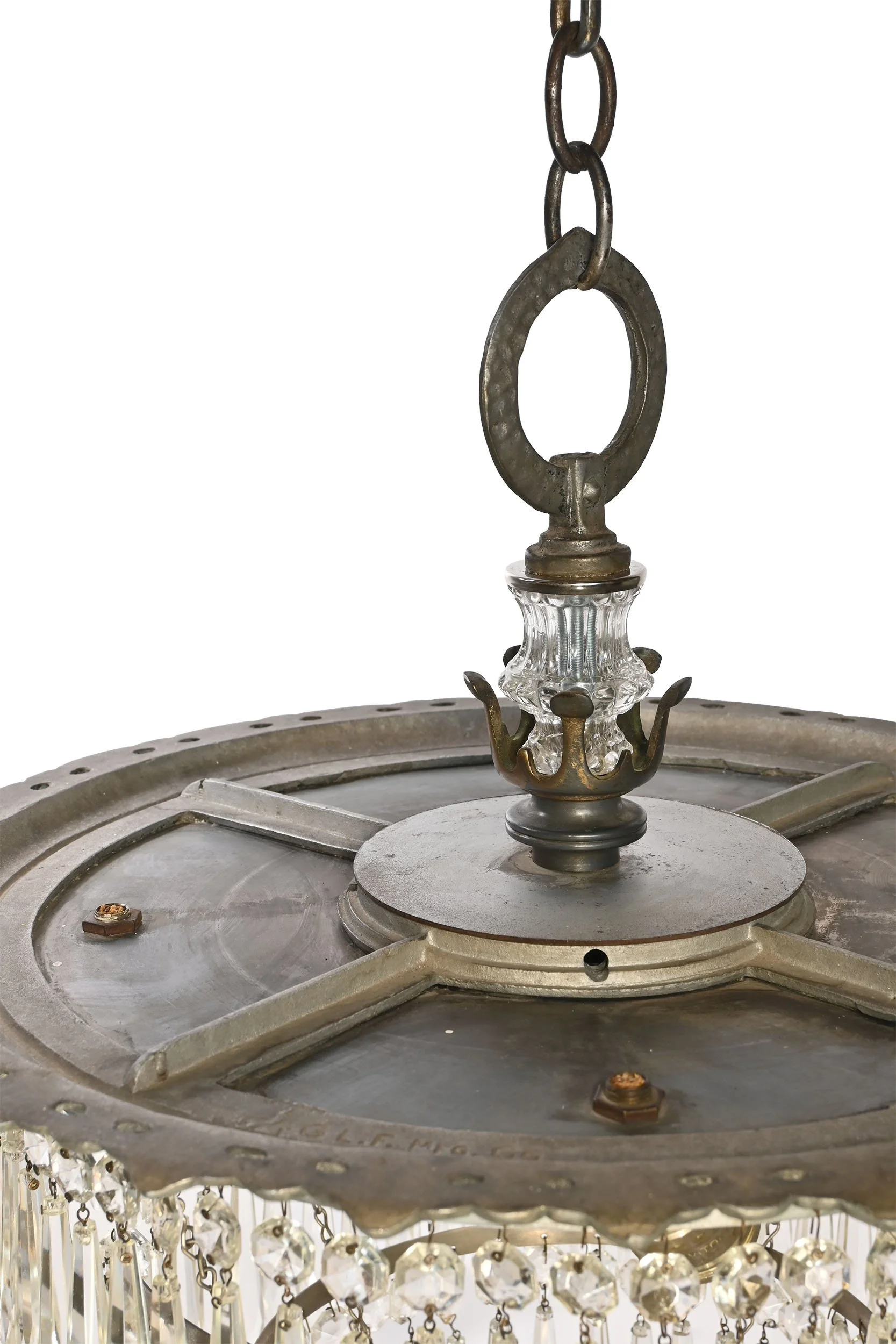 27901 cast aluminum tudor wedding cake crystal chandelier 4.jpg
