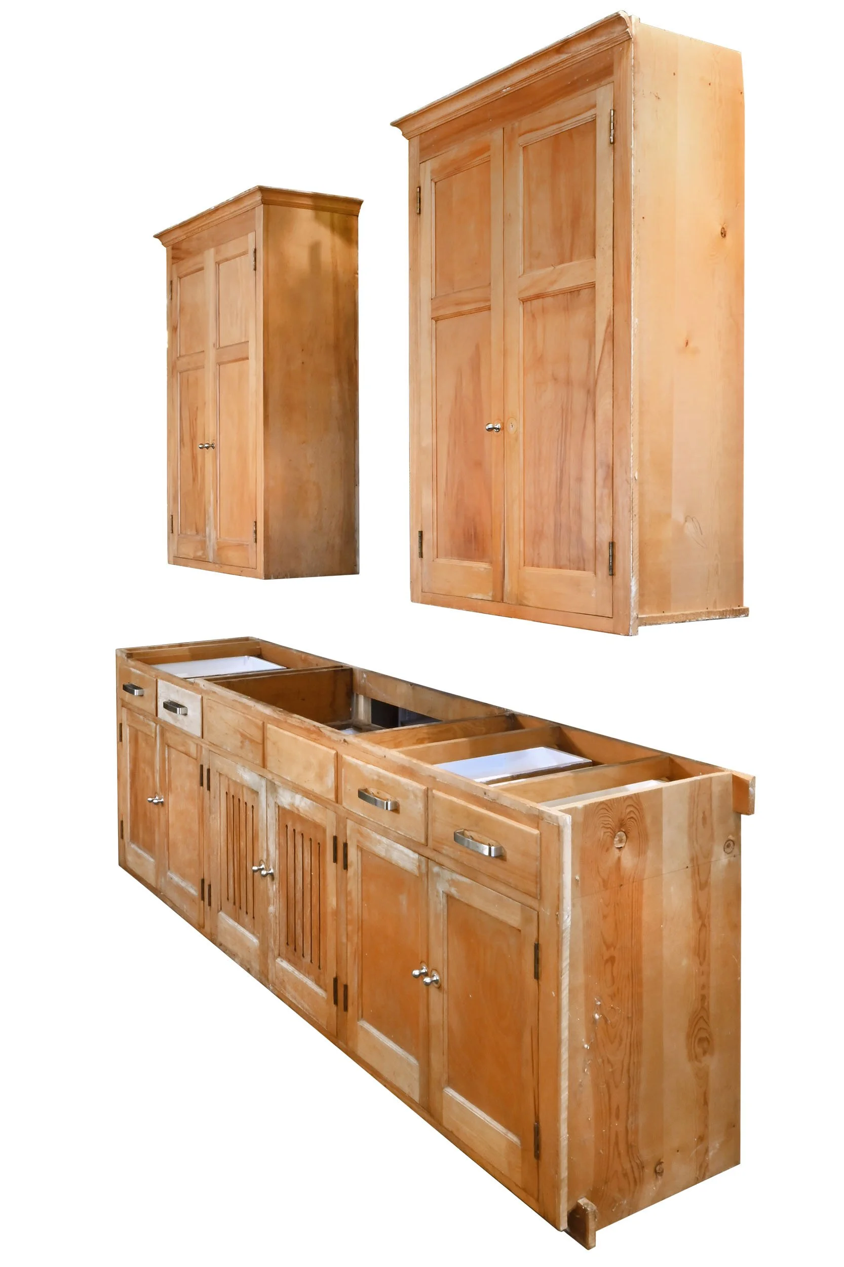 27741 birch three piece kitchen cabinet sink unit 2.jpg