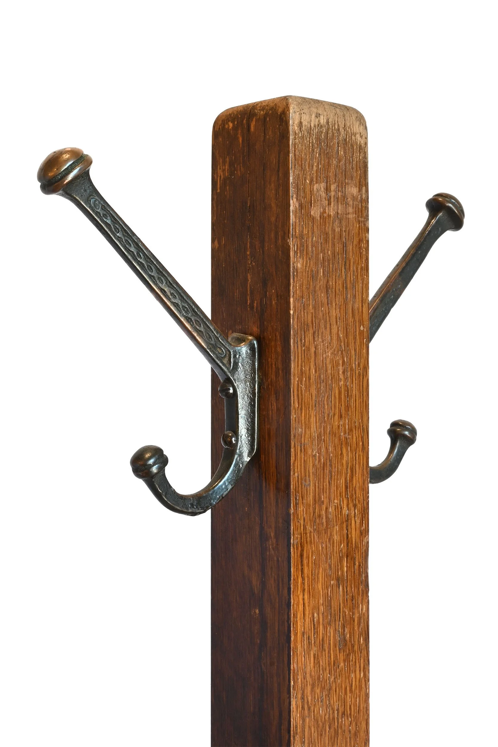 27420 dark oak gentlemans valet coat rack with umbrella stand 5.jpg