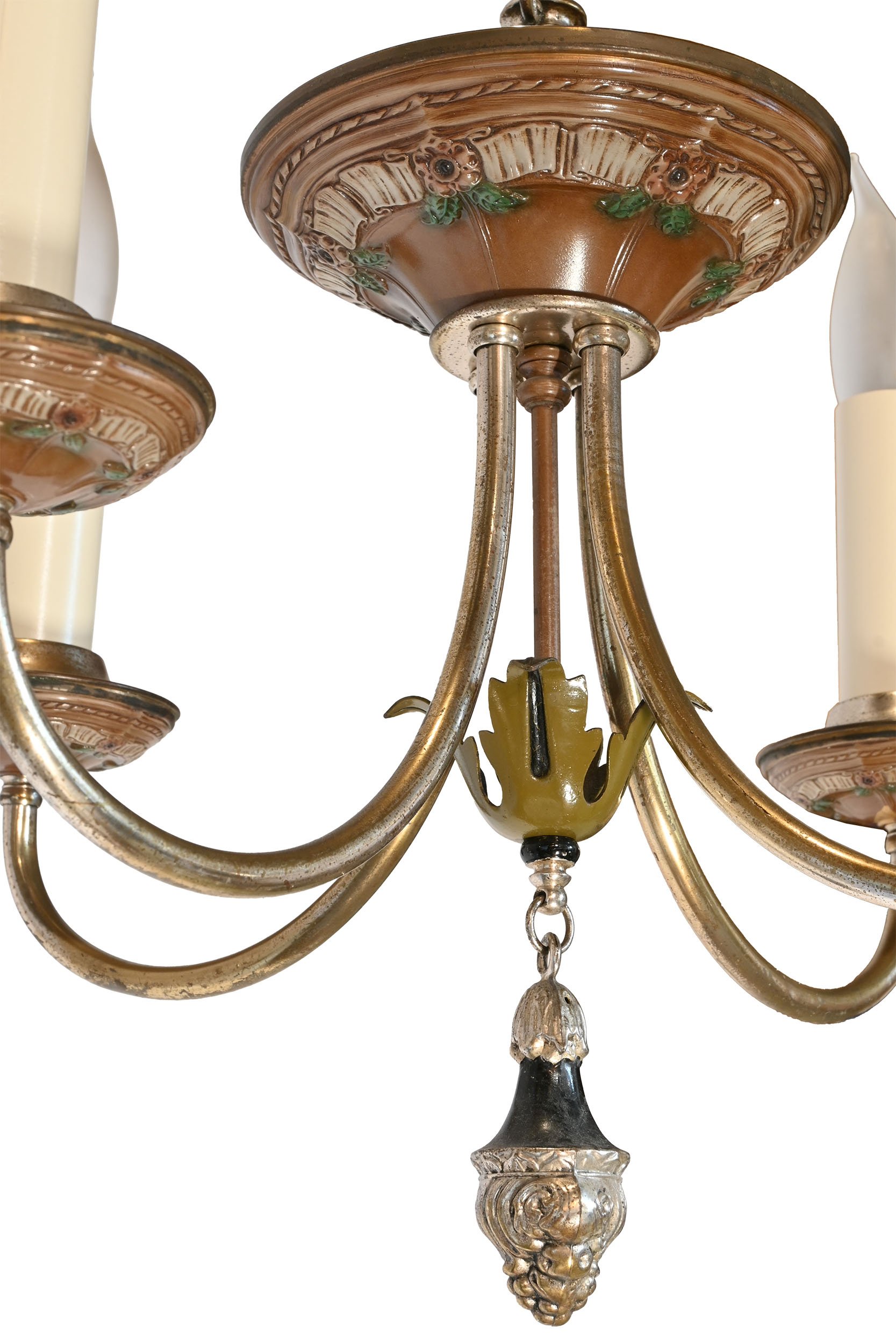 27251 silver polychrome four candle chandelier 3.jpg