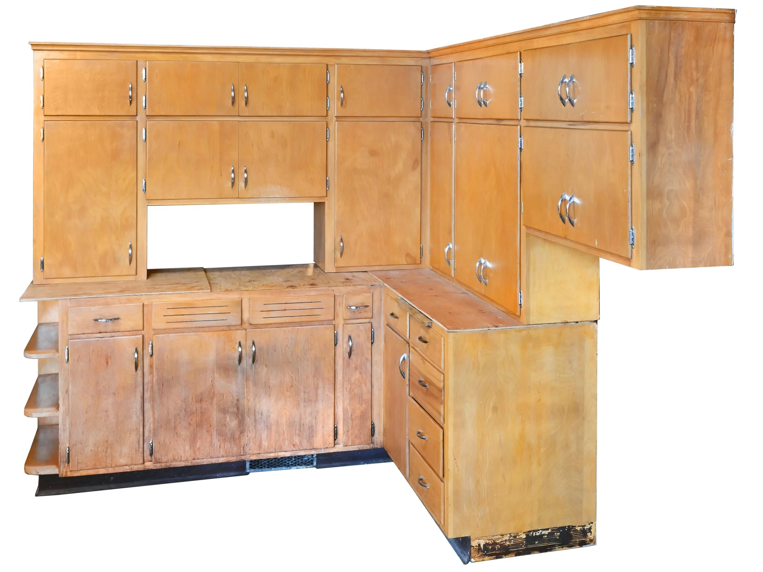 27712 maple MCM kitchen cabinet corner unit 1.jpg