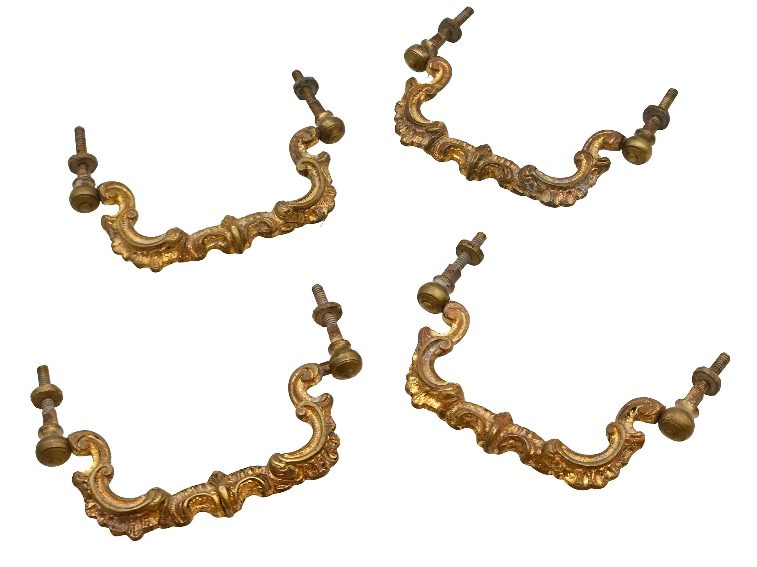 27207 cast brass rococo bail pull pair 2.jpg