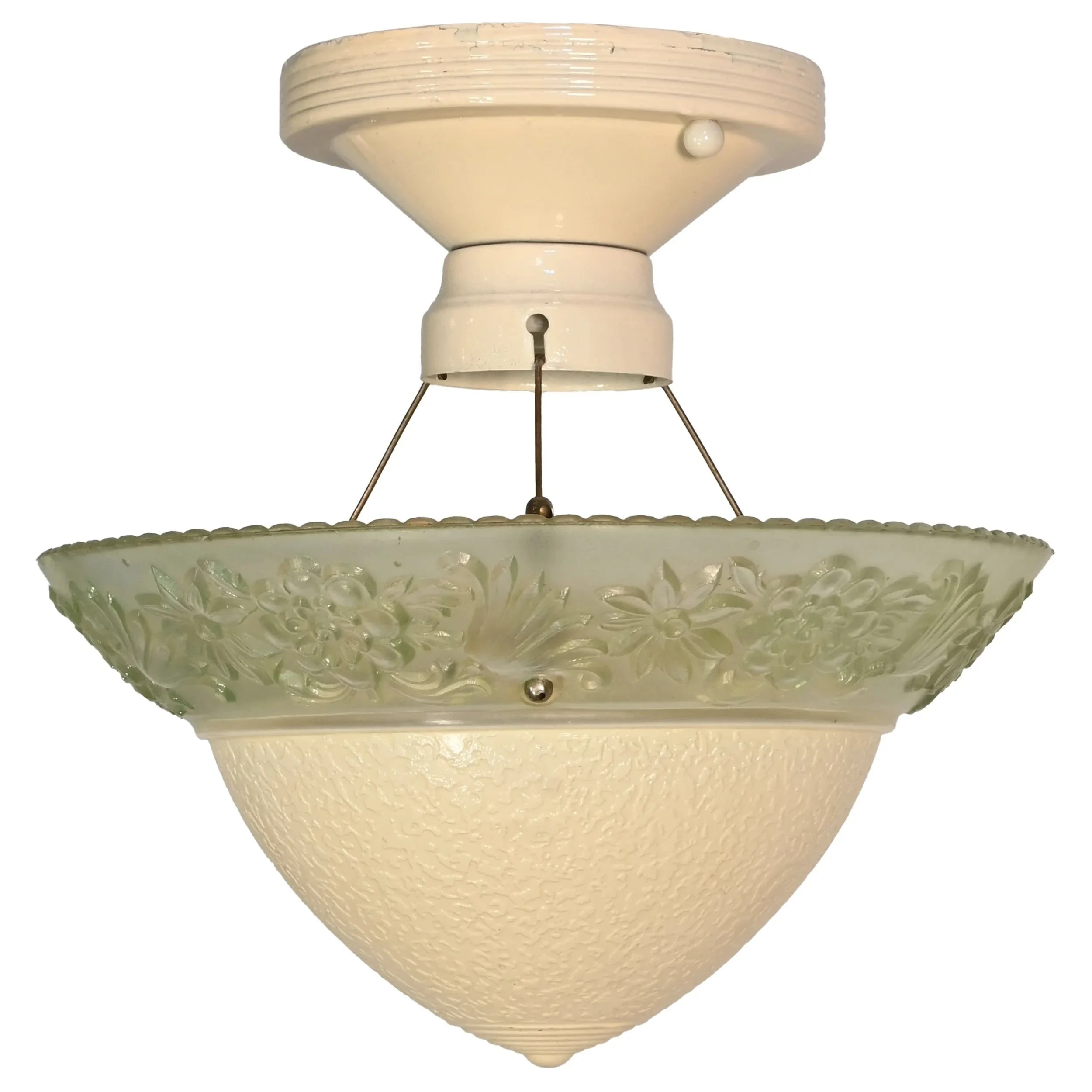 27986+ivory+three+chain+fixture+with+textured+and+floral+ivory+and+green+shade+1.jpg