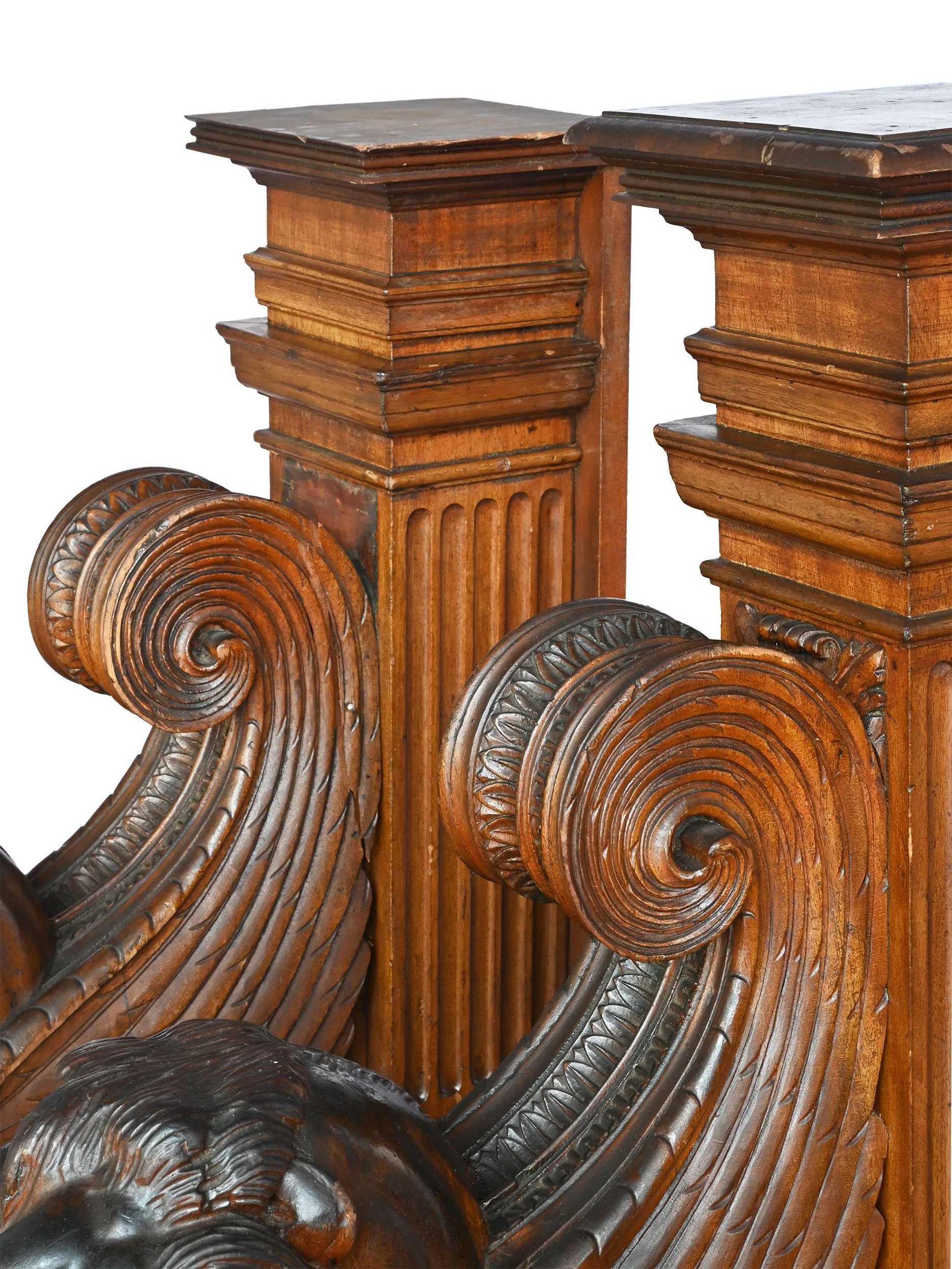 27626 pair of carved mahogany built in winged lions 7.jpg