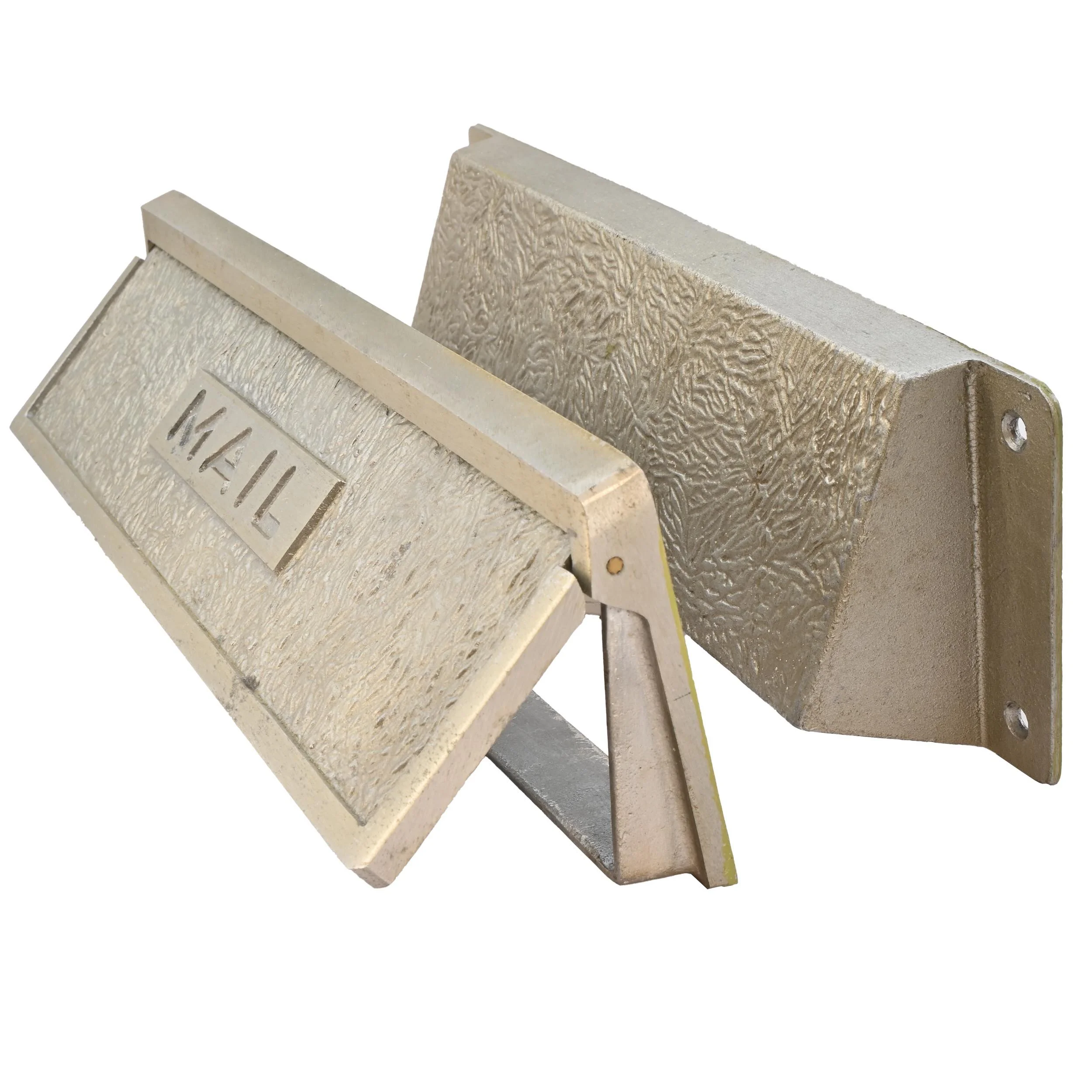 2 piece mail slots with lift door cover cast aluminum