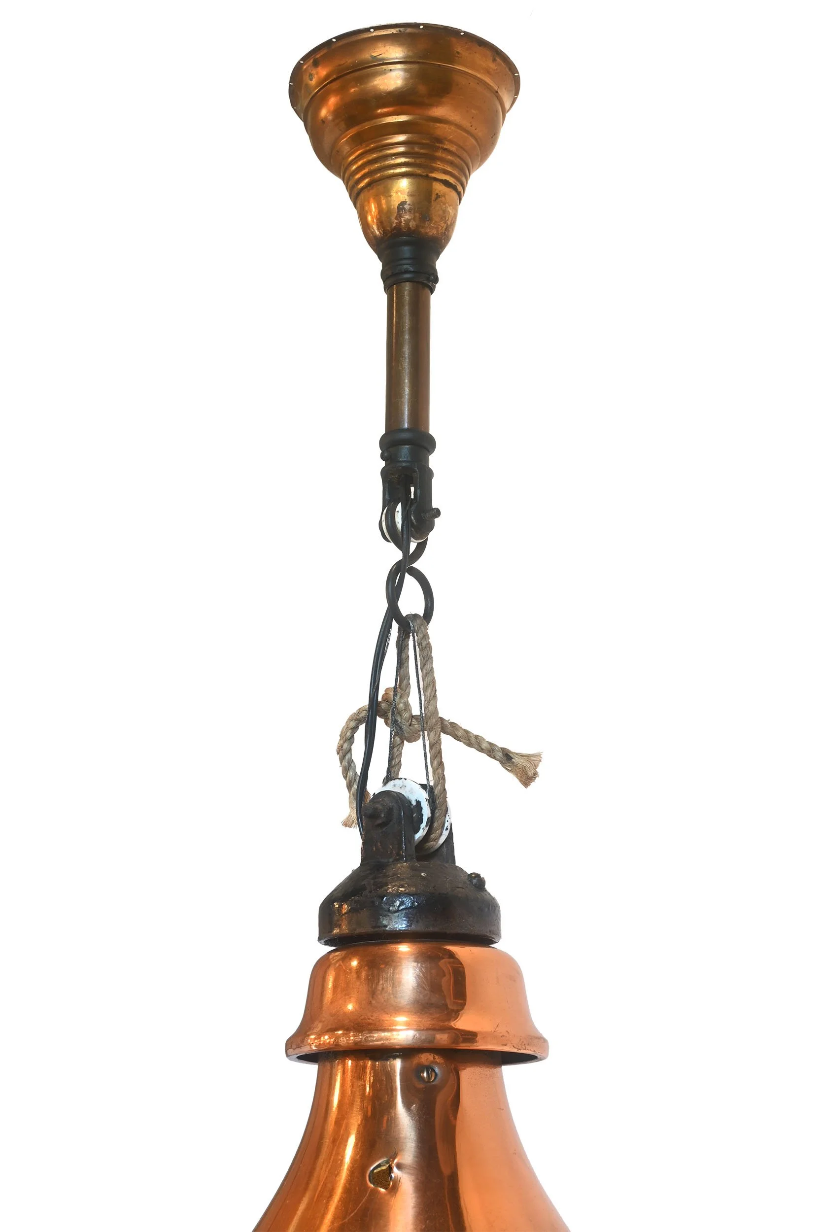 24903 oversized copper lantern pendant with white slag glass on glass pulleys 4.jpg
