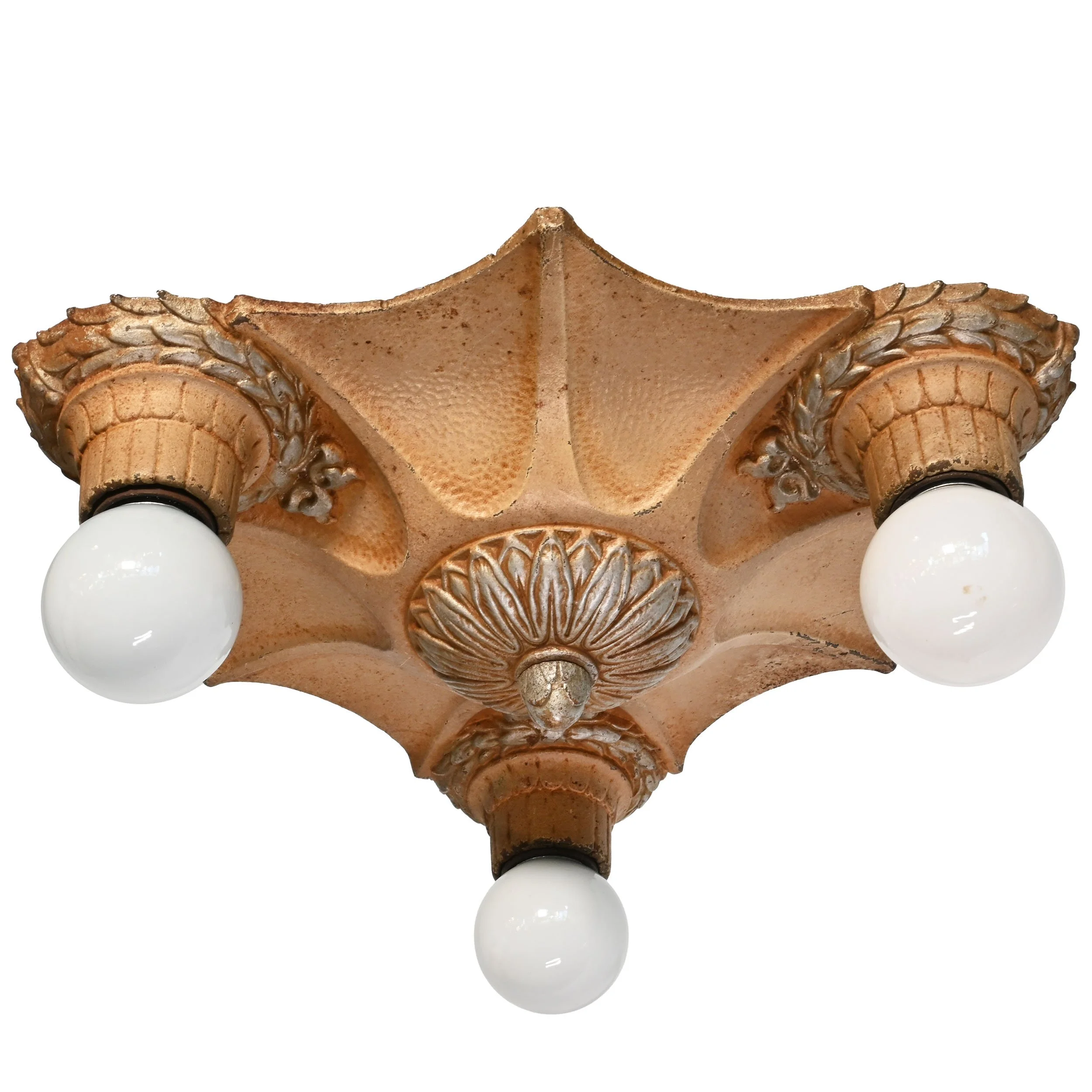 26327 silver and beige polychome deco three bulb flushmount 2.jpg