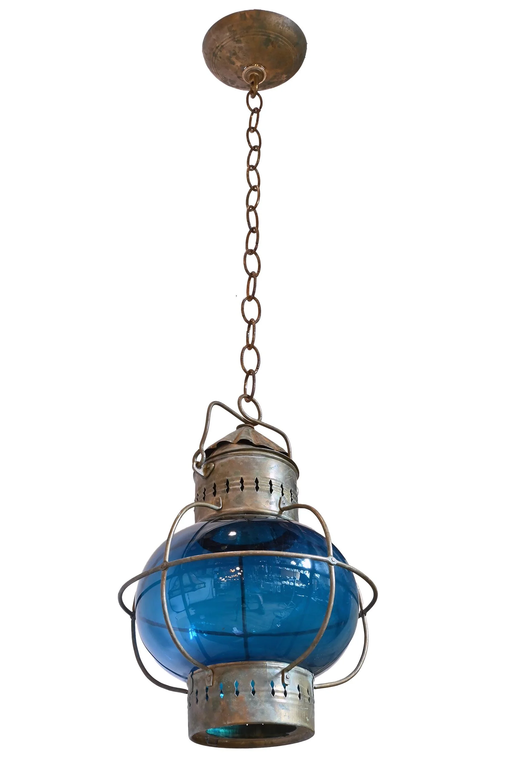 27595 blown blue glass primtive lantern pendant 2.jpg