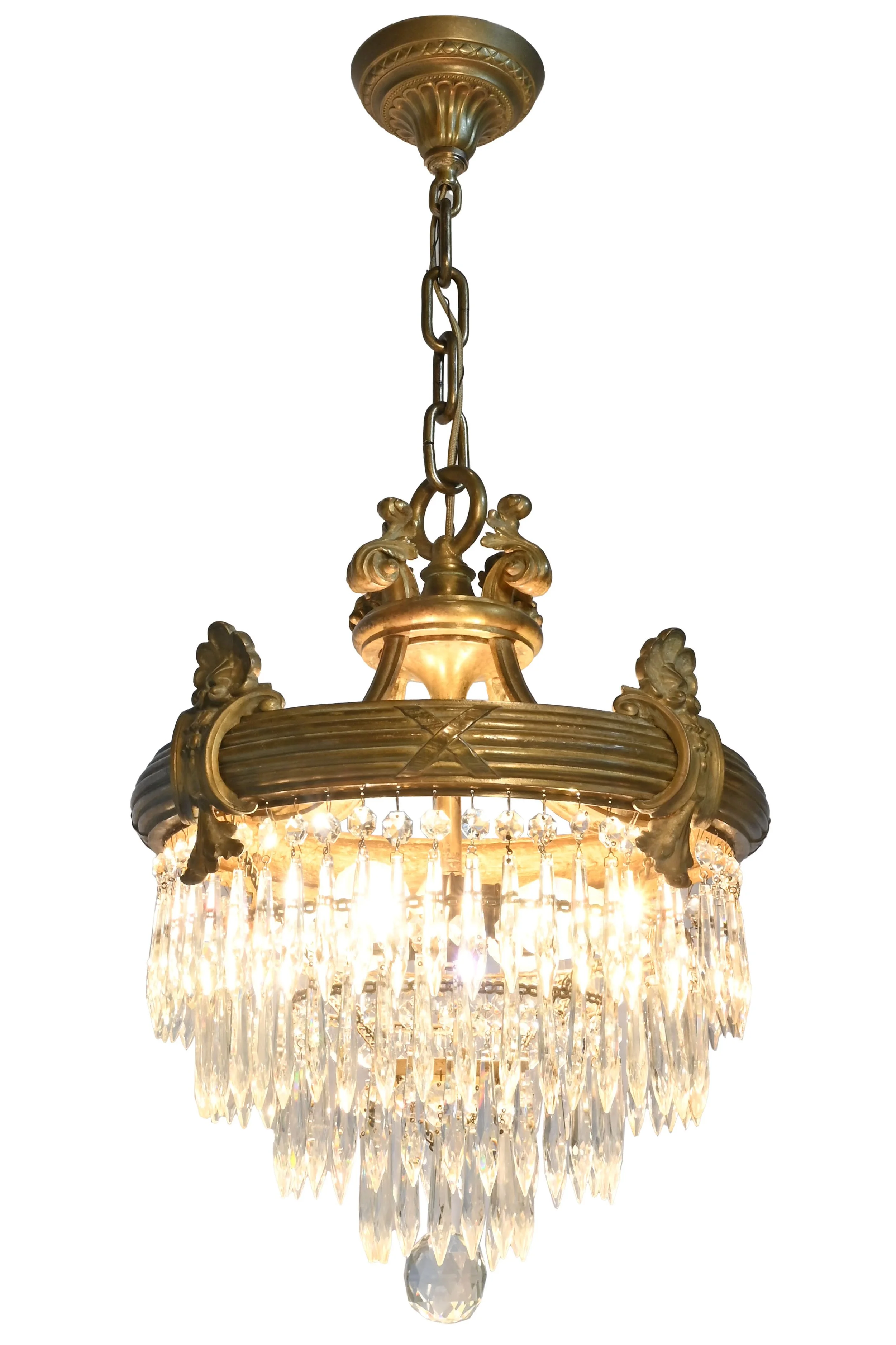 27913 cast brass neoclassical four tier wedding cake chandelier 2.jpg