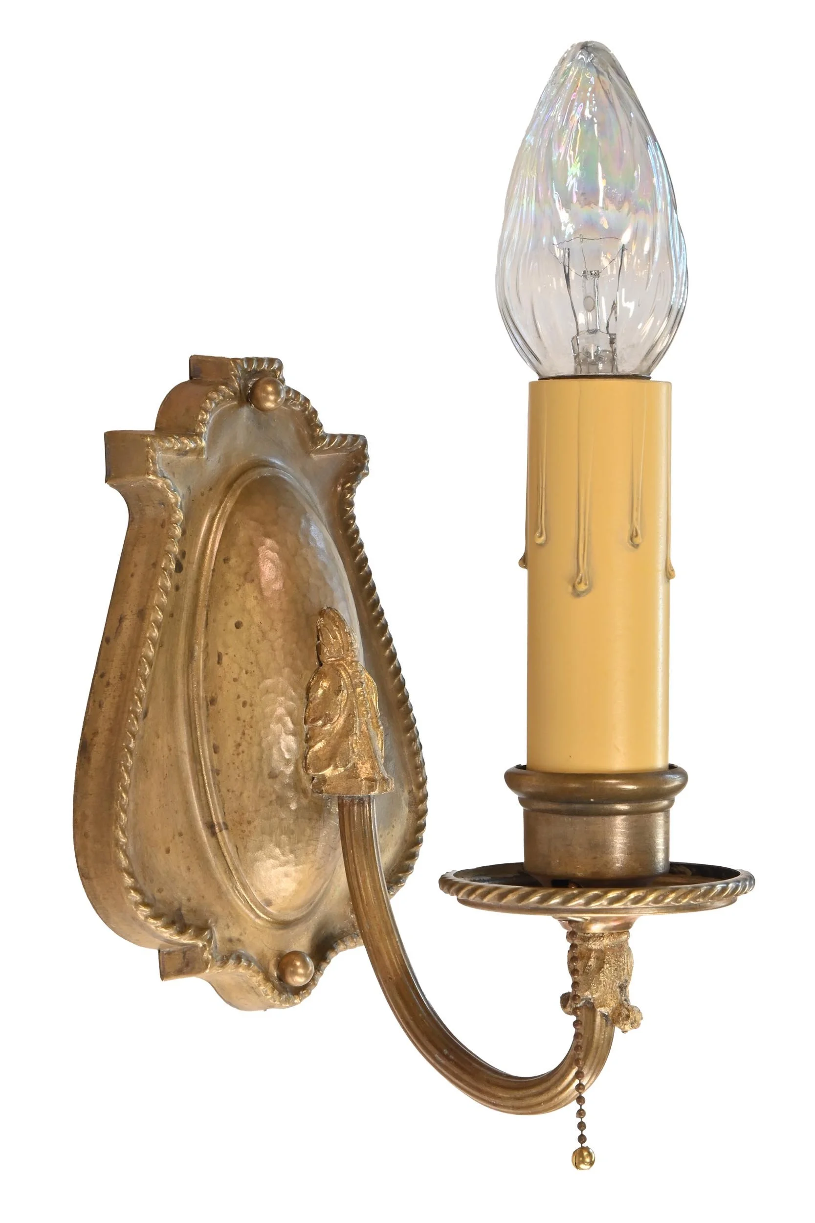 27440 pair of single candle brass sconces 1.jpg