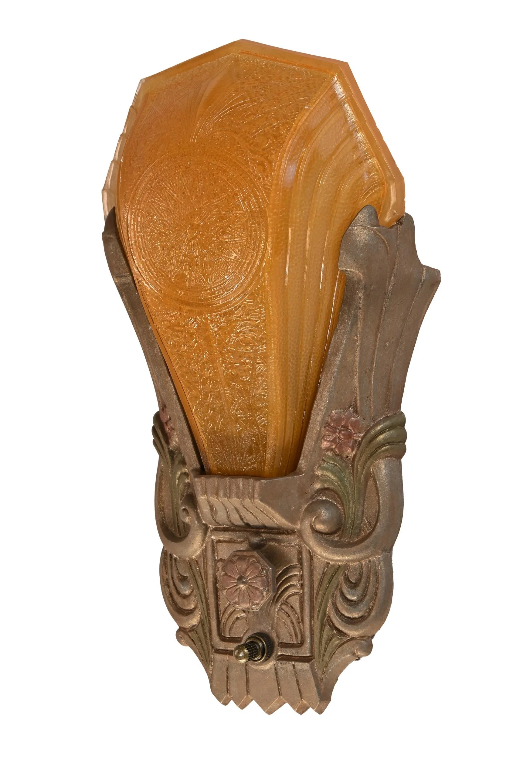 25999 goldenrod slip shade glass single sconce 3.jpg