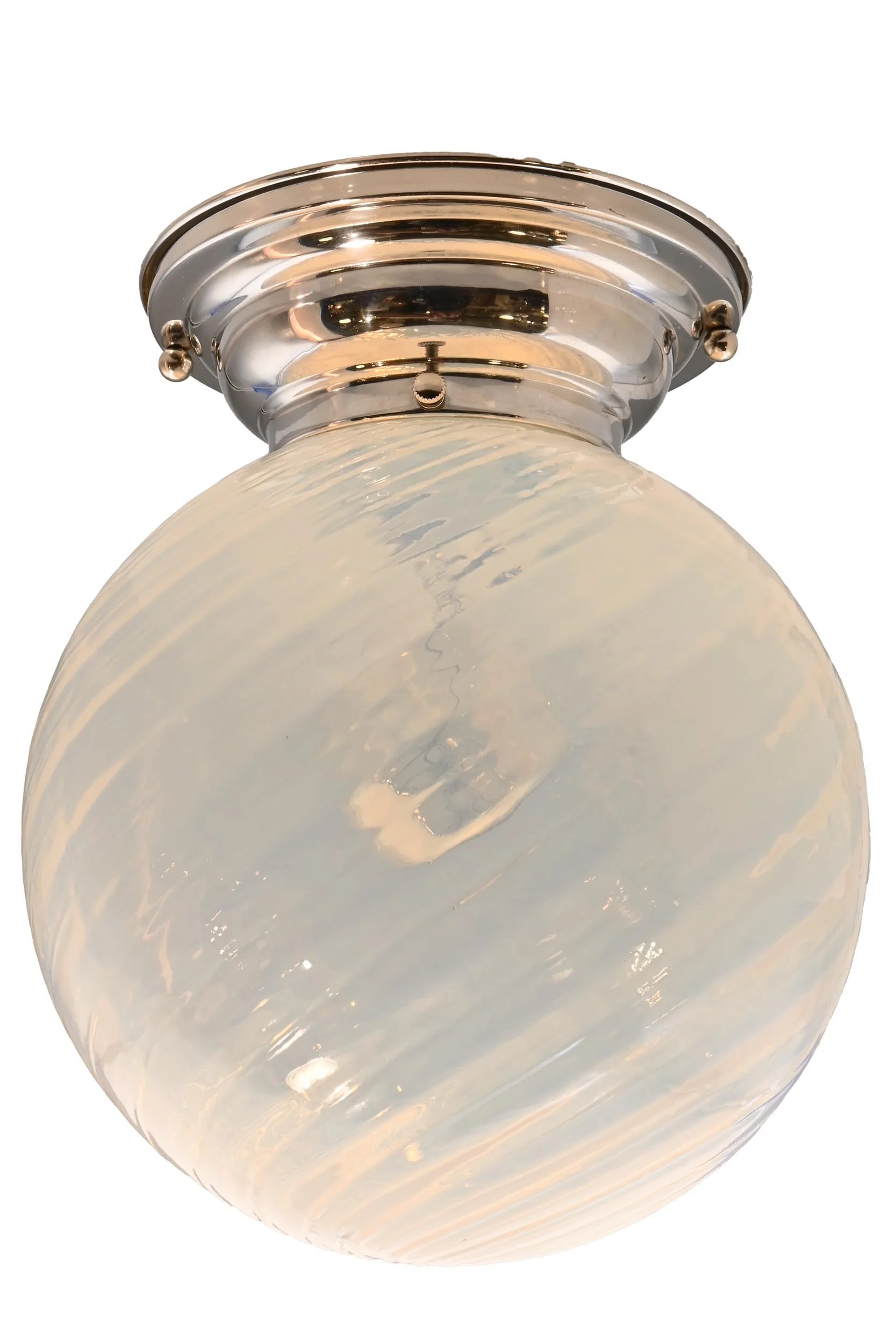 27863 vaselinse glass swirled globe on nickel flush 1.jpg