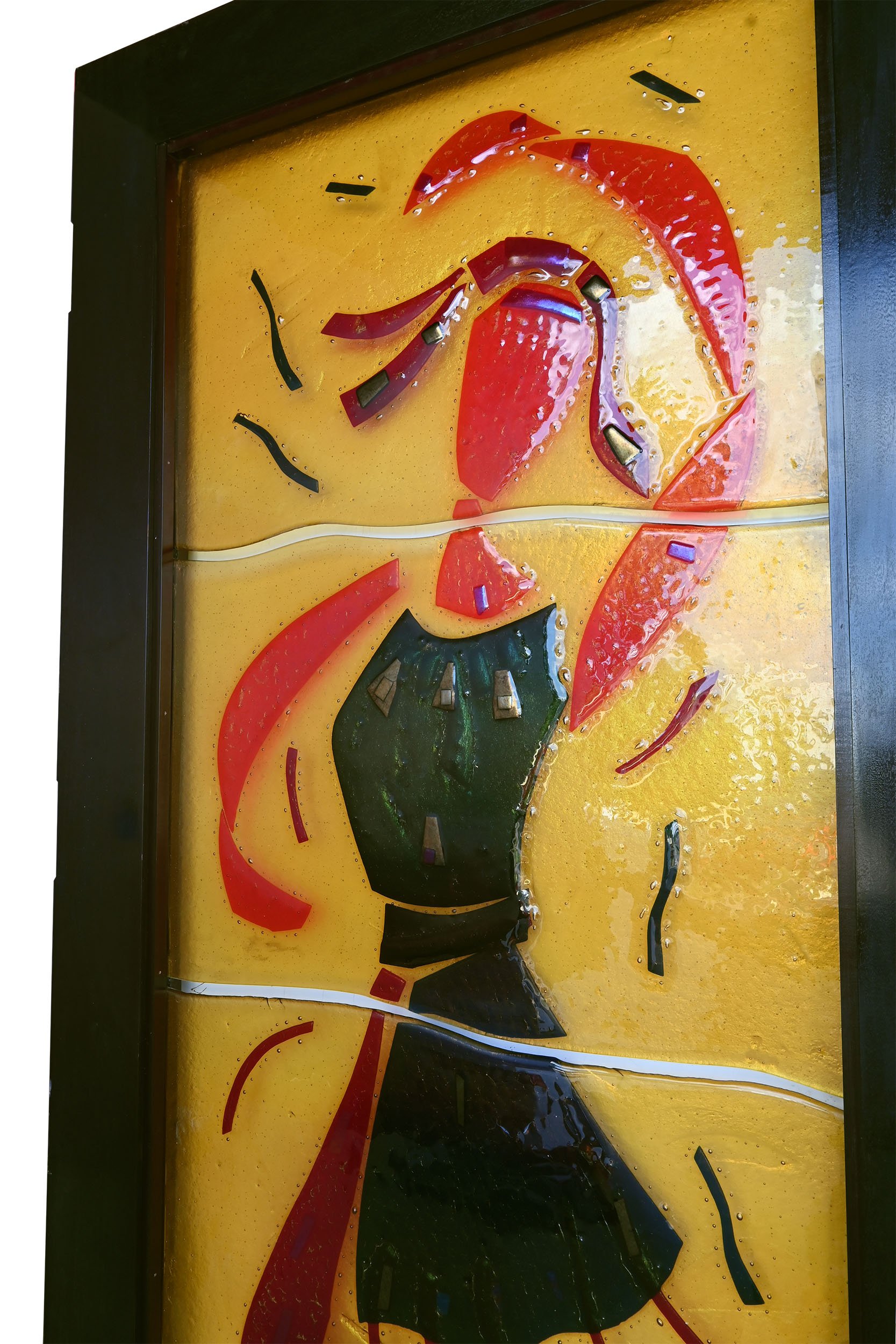 27674 oversized double bifold door set with abstract fused glass dancing ladies 4.jpg