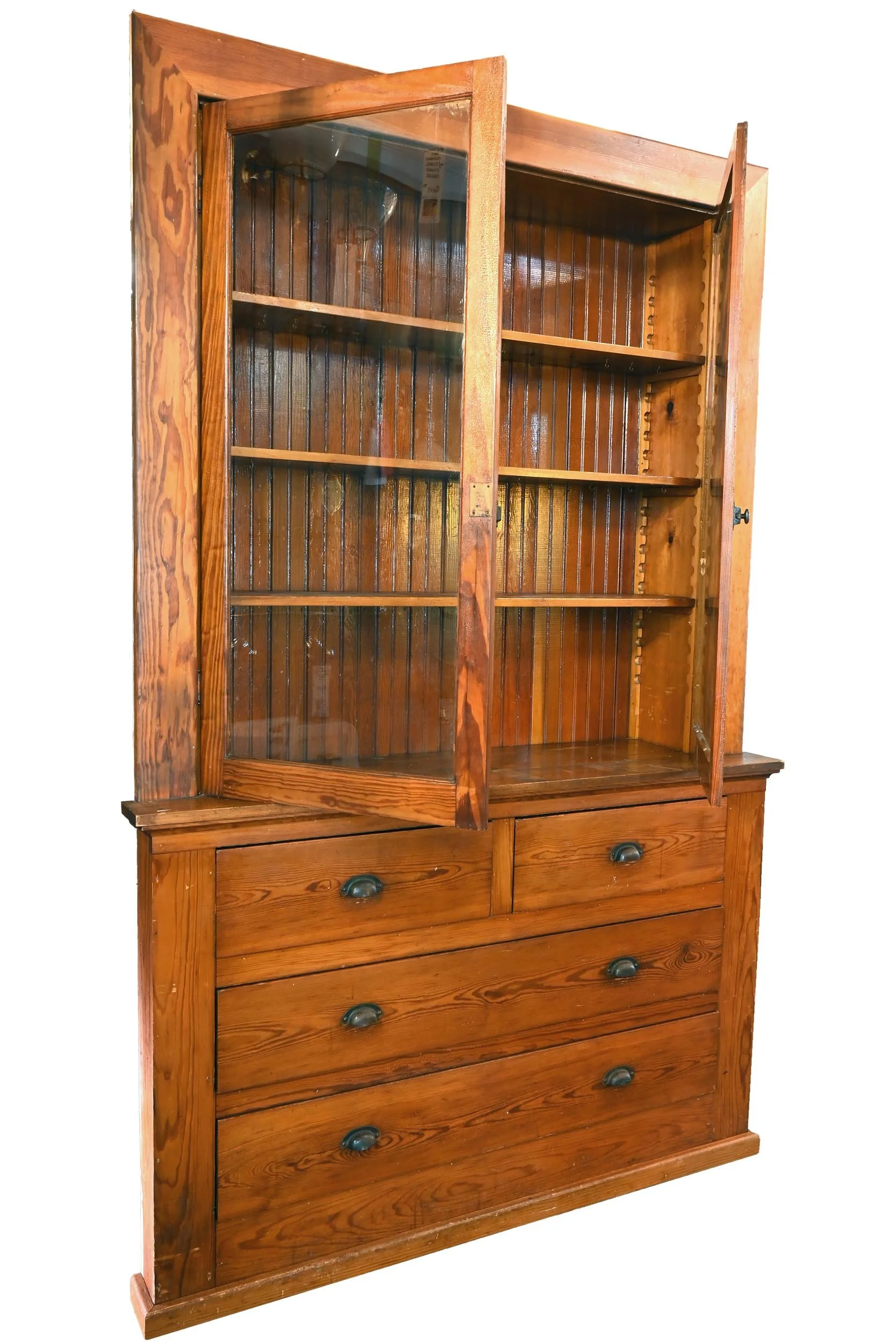 27476 pine glass door 4 drawer cabinet builtin 4.jpg