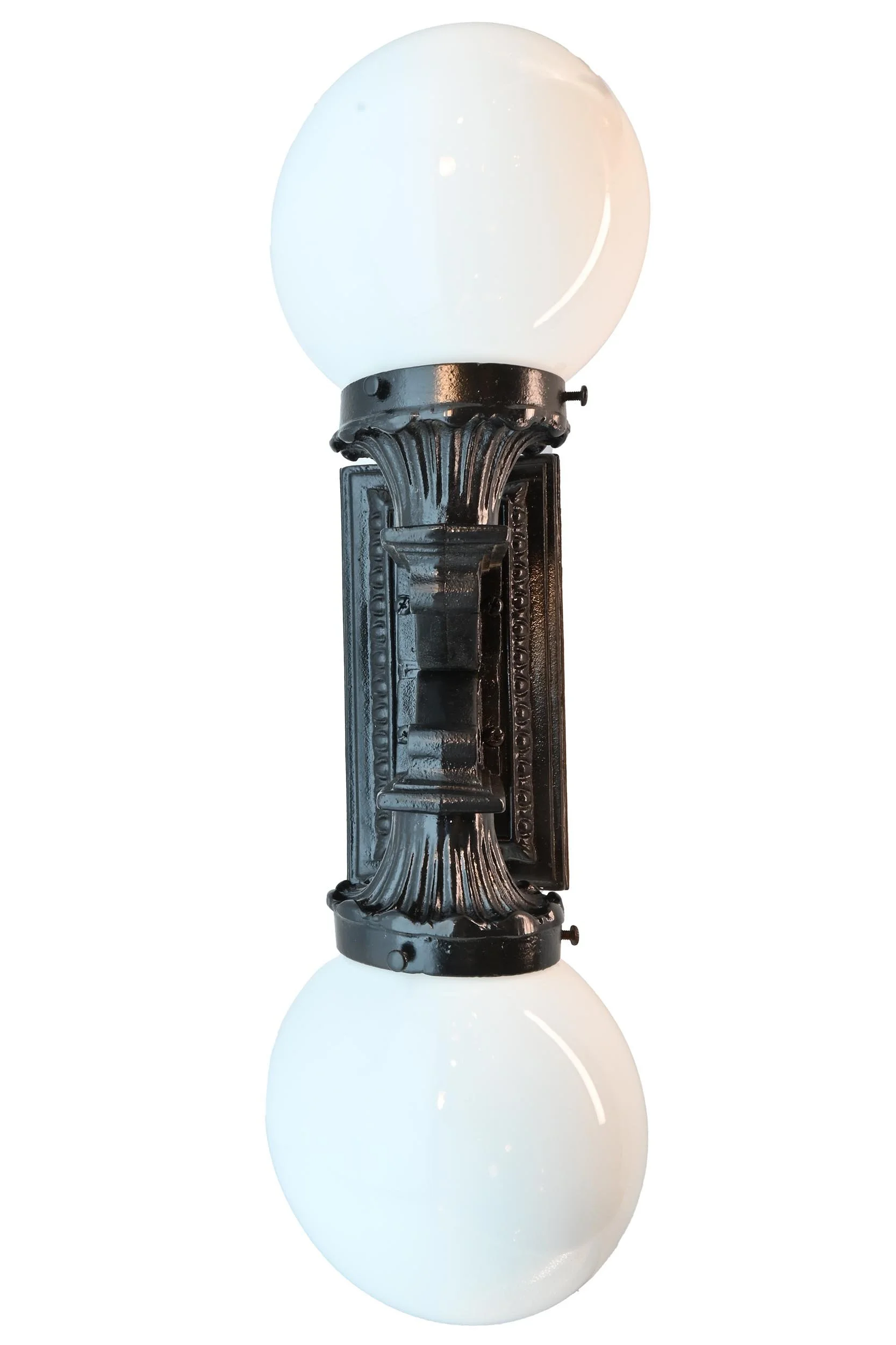 cast iron sconce with up down globe 2.jpg