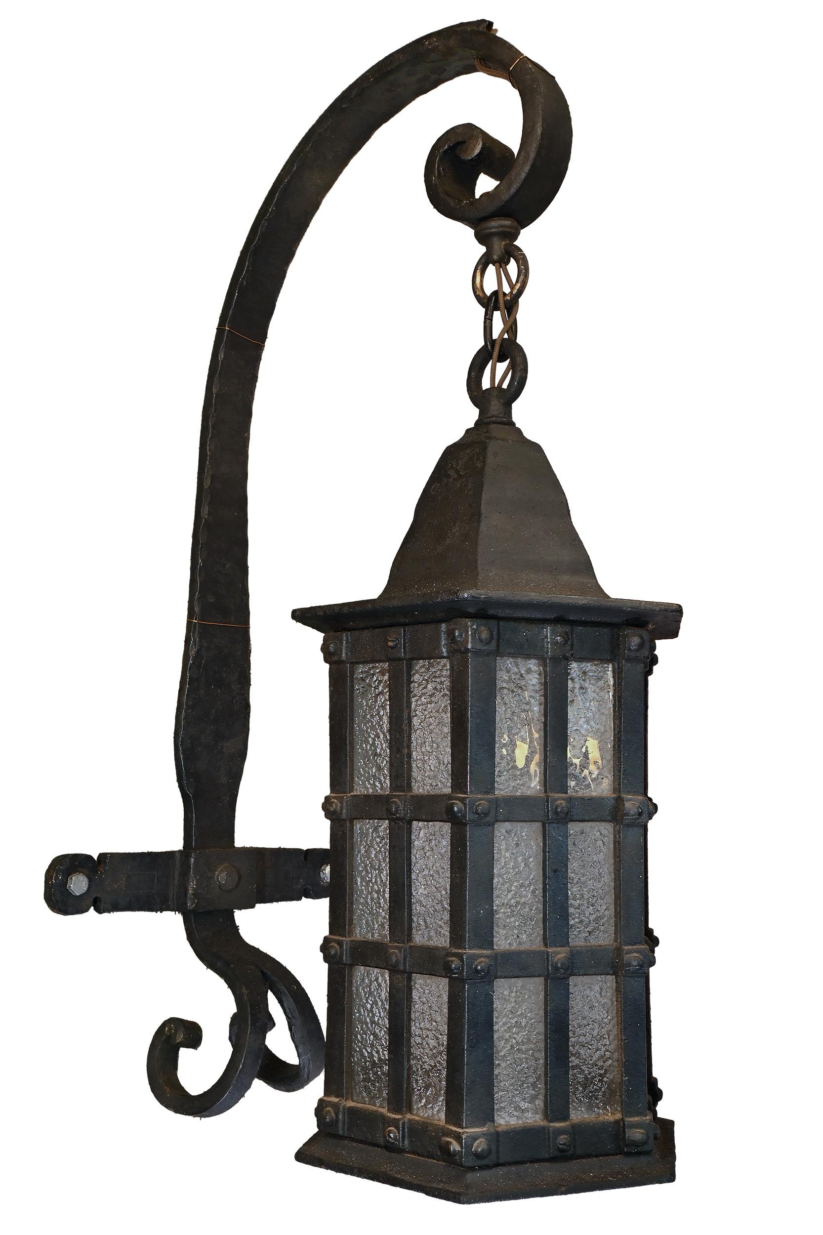 27297 pebble glass cast iron sconce pair 1.jpg