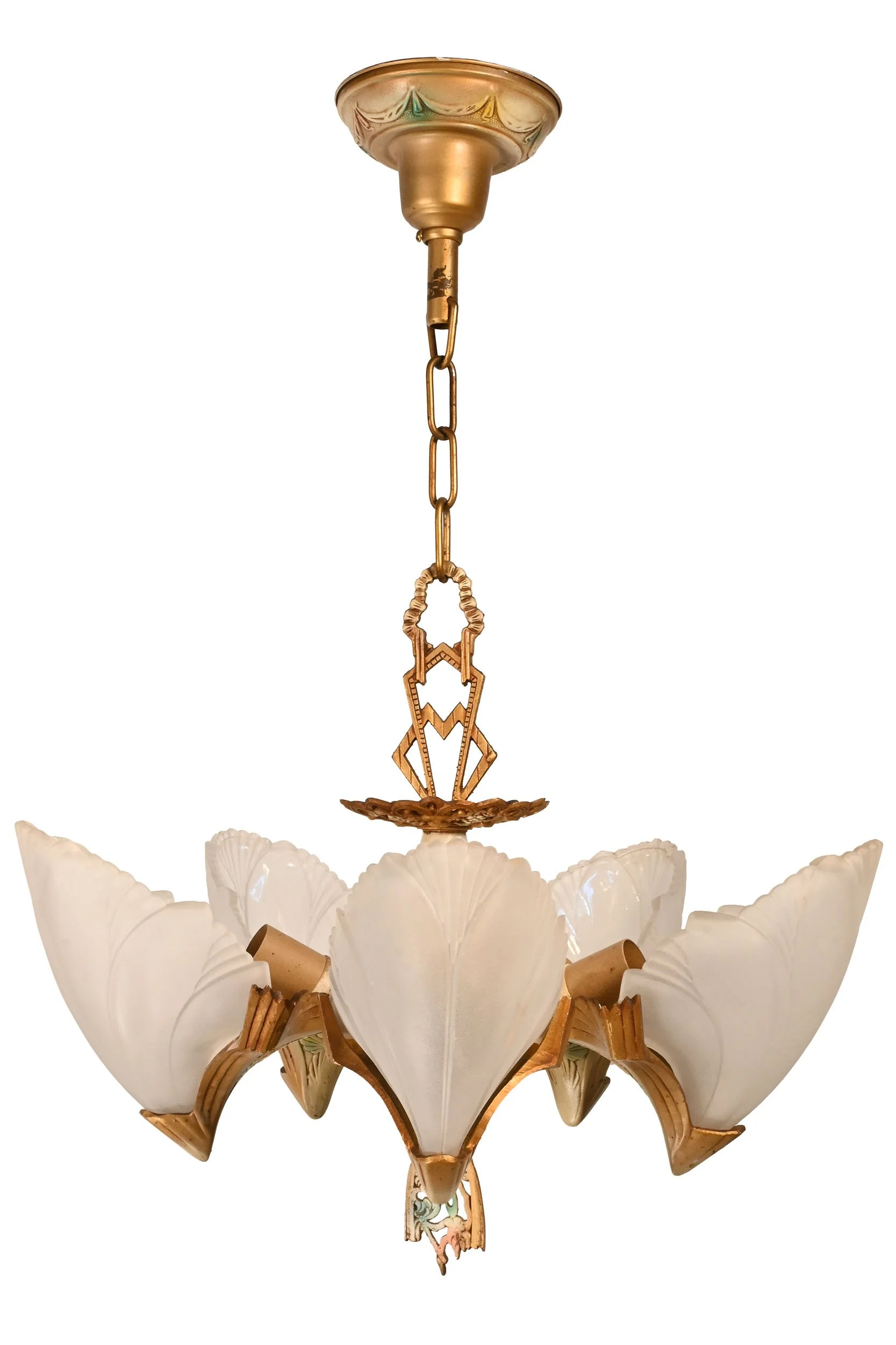 24251 batwing polychrome five light slip shade chandelier 2.jpg