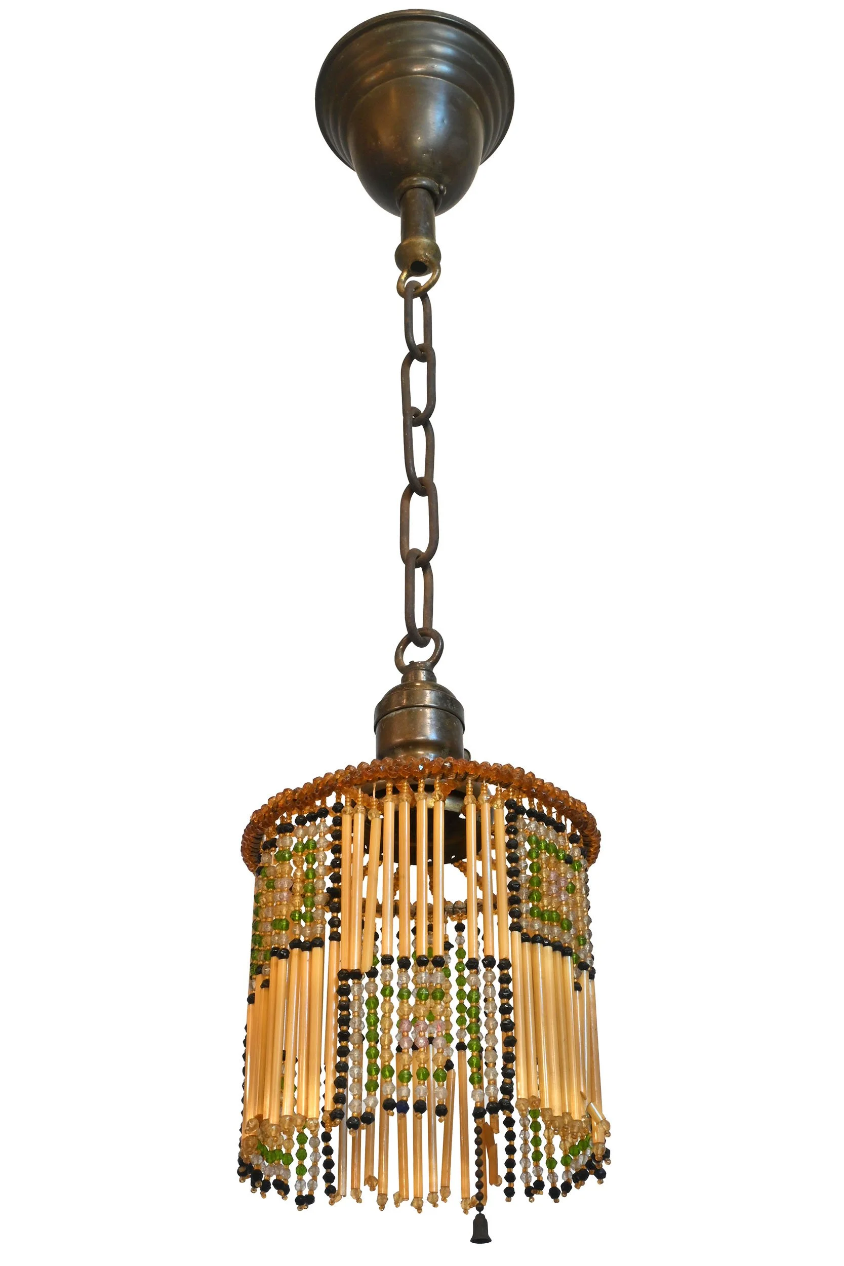 27606 beaded shade with square design on brass pendant 2.jpg