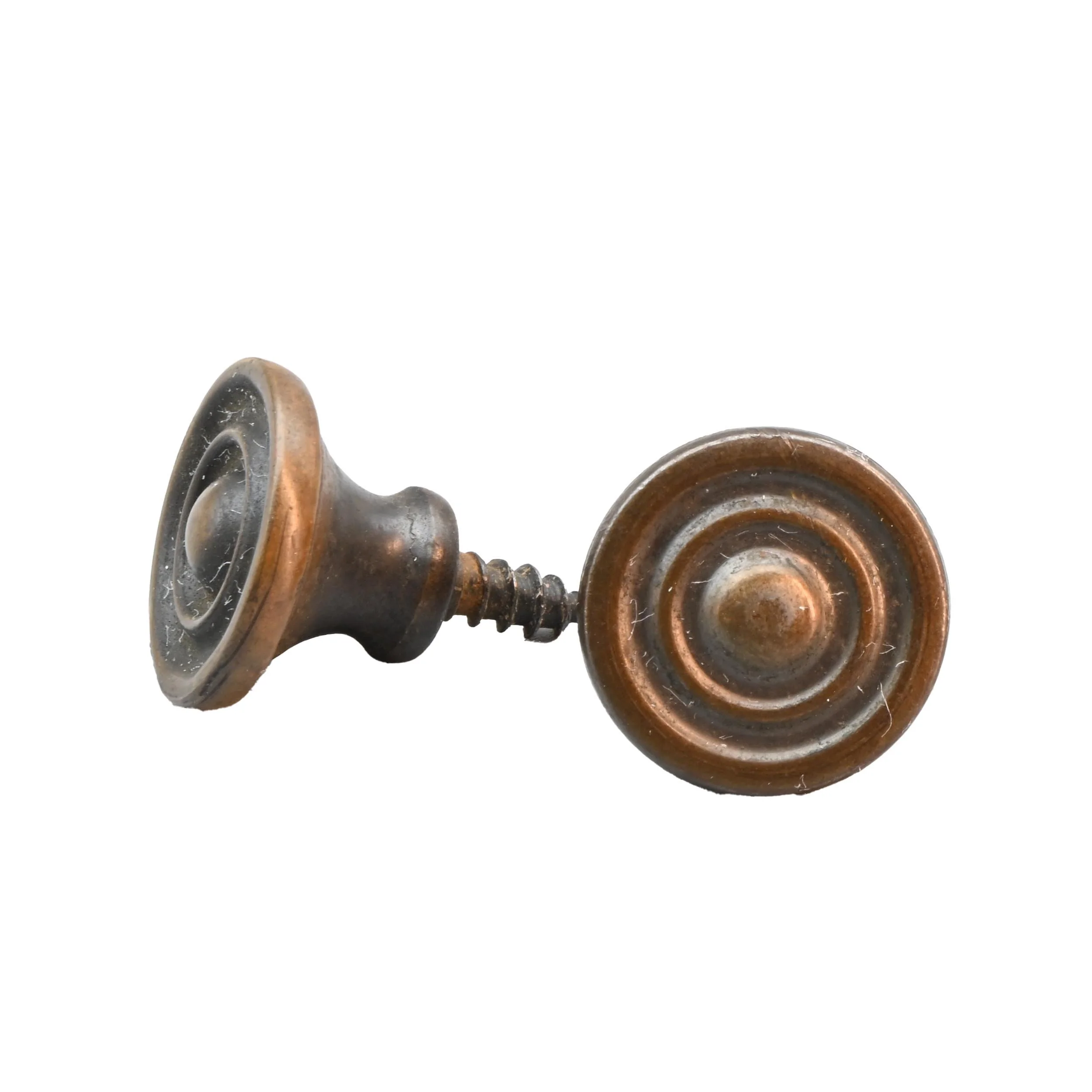tiny round minimal concentric circle designed pull pair